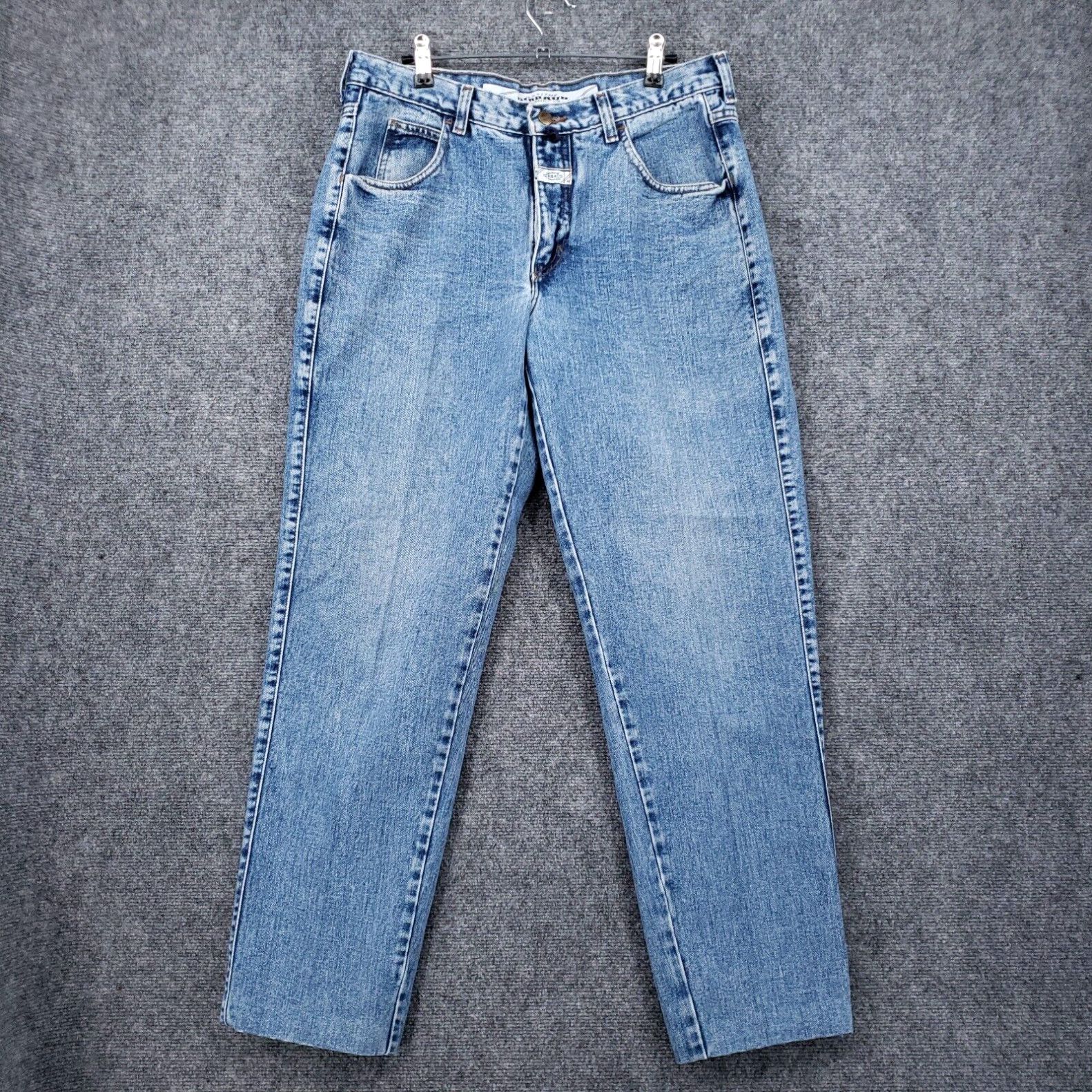 image of Vintage Marithe Francois Girbaud Jeans Mens 33X30 Blue Tapered Light Wash Y2K in White