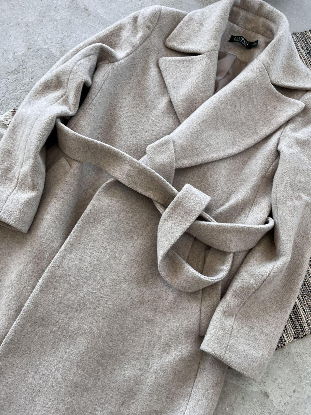 Polo Ralph Lauren Vintage Polo Ralph Lauren Wool Coat Beige Classic Luxury Size XS / US 0-2 / IT 36-38 - 6 Thumbnail