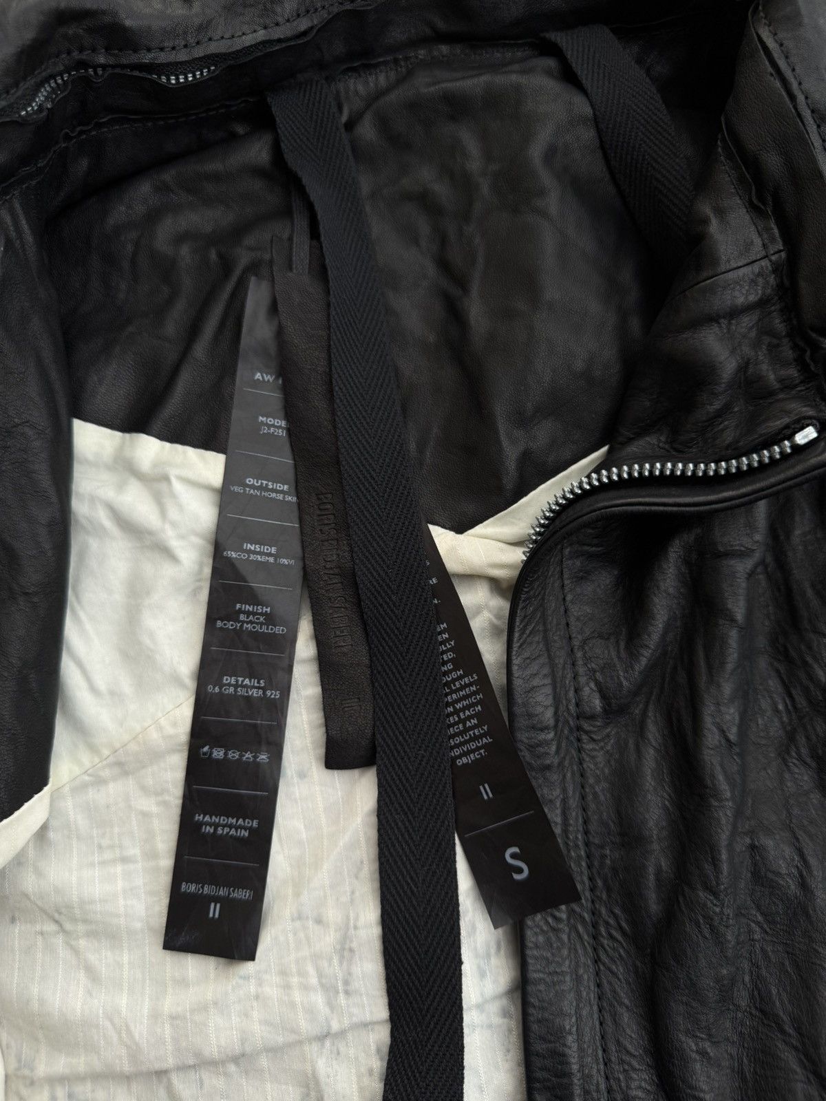 Boris Bidjan Saberi Wrinkled J2 Oiled Horse Leather Size US L / EU 52-54 / 3 - 2 Thumbnail