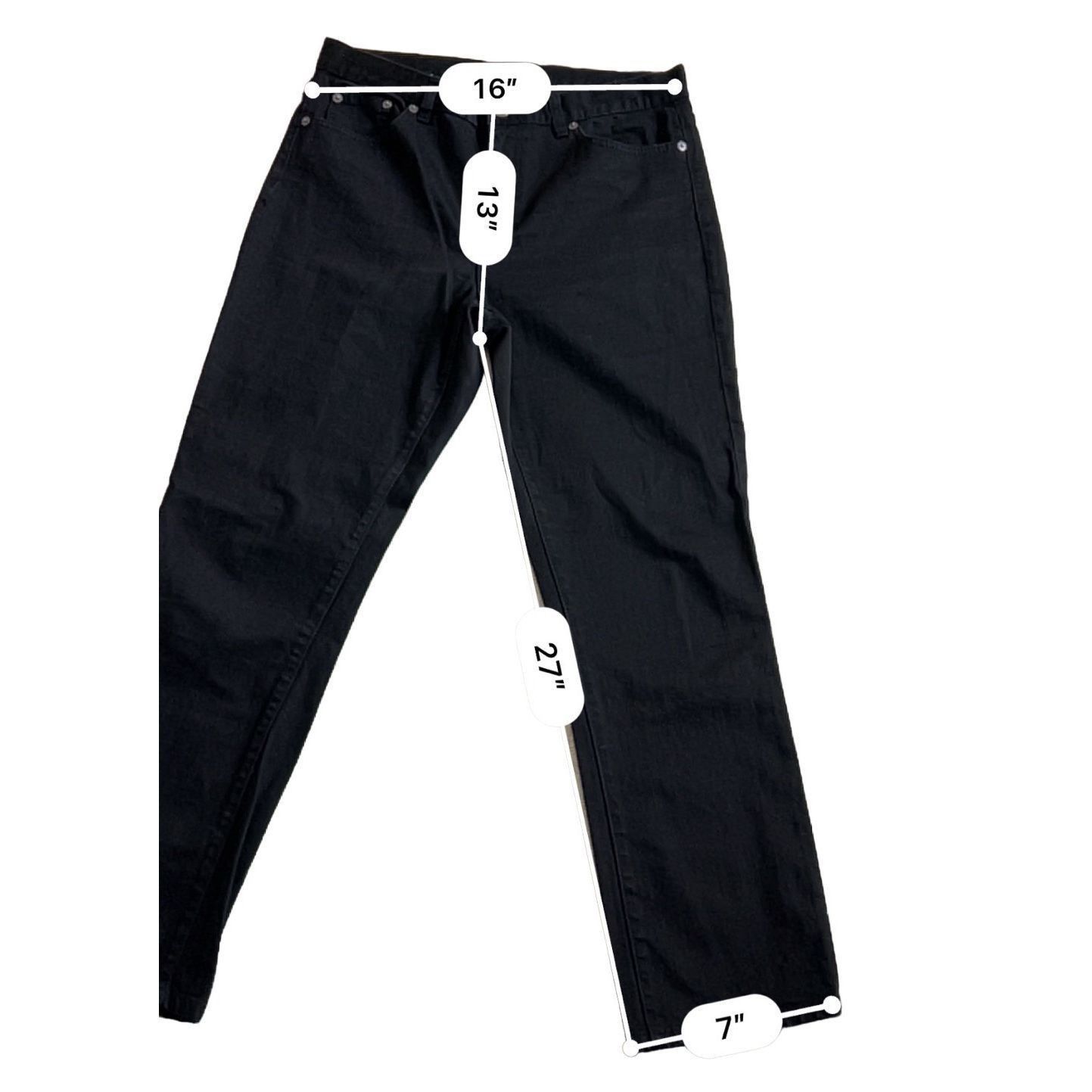 Lauren Ralph Lauren LRL Lauren Ralph Lauren Black Denim Straight Leg size 10 Size 32" / US 10 / IT 46 - 5 Thumbnail