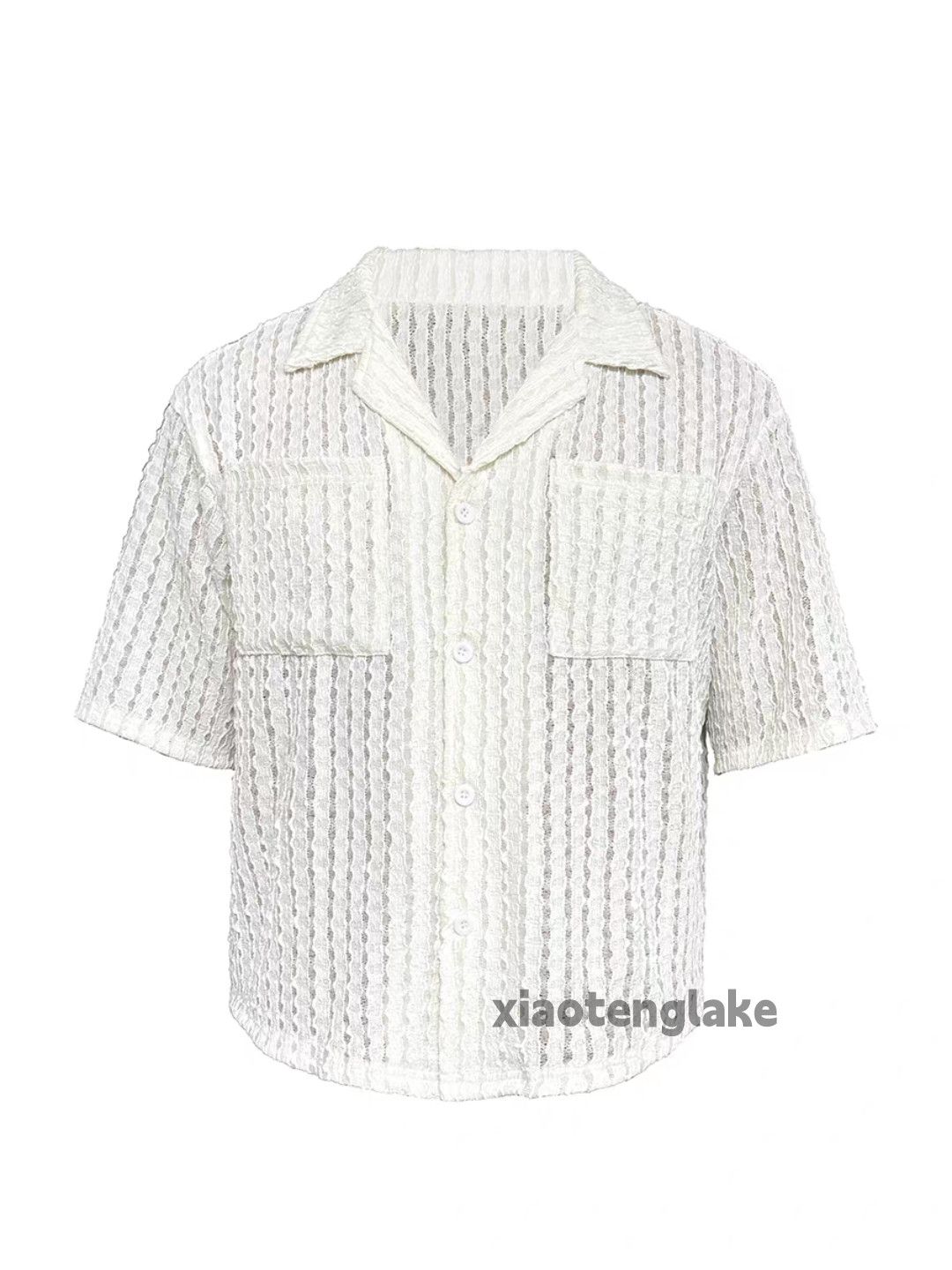 Designer Unisex utility punk yuppie grunge hollow y2k shirt Size US XL / EU 56 / 4 - 1 Thumbnail