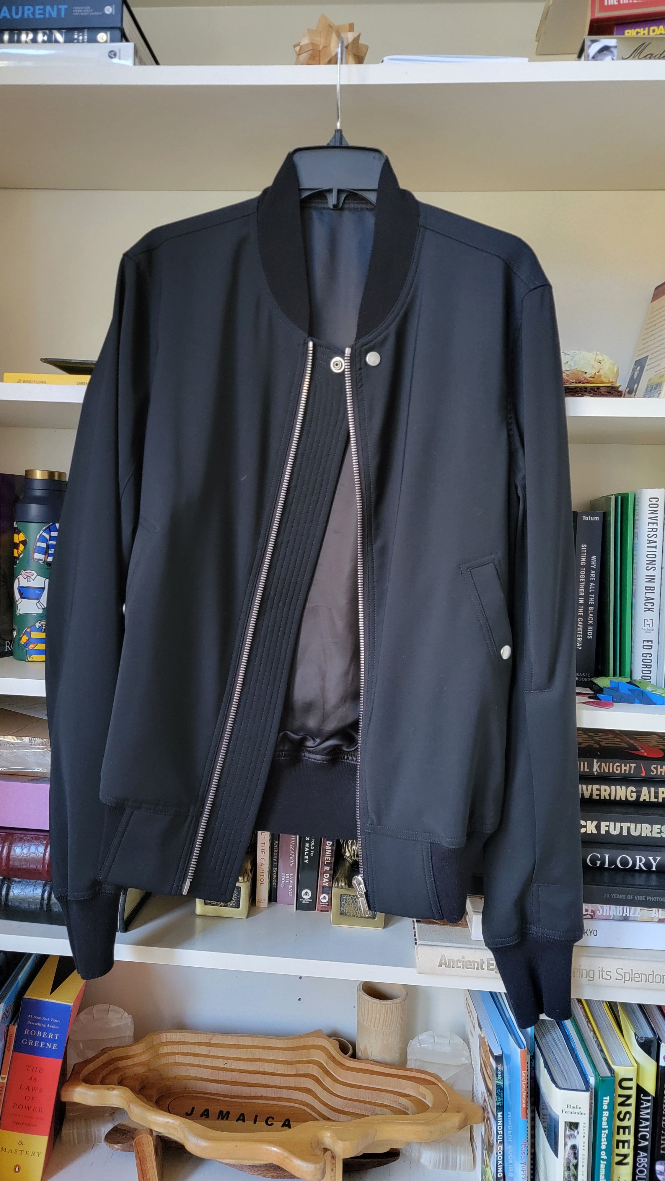 Rick Owens Rick Owens Black Classic Flight Bomber Jacket | Grailed