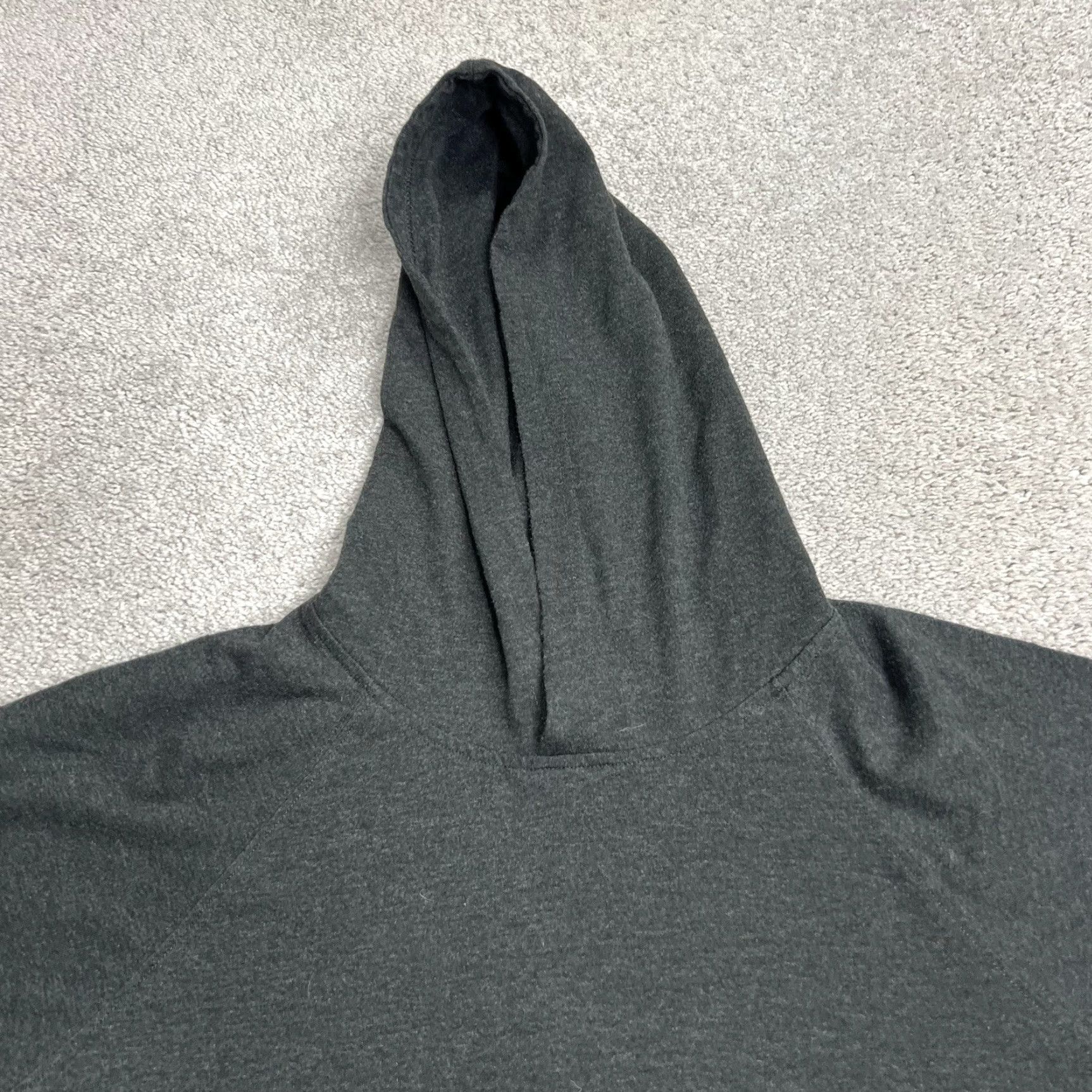 Vintage Homage Hoodie Mens XL Pullover Hooded Shirt Long Sleeve Dark Gray Tri Blend Crew Neck Budget? Size US XL / EU 56 / 4 - 3 Thumbnail