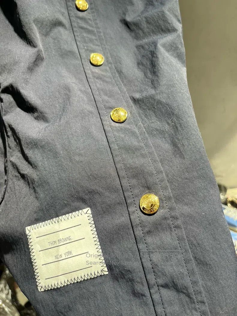 Thom Browne Thom Browne Dark Navy Blue Mid-Length Coat Size US XXS / EU 40 - 2 Thumbnail