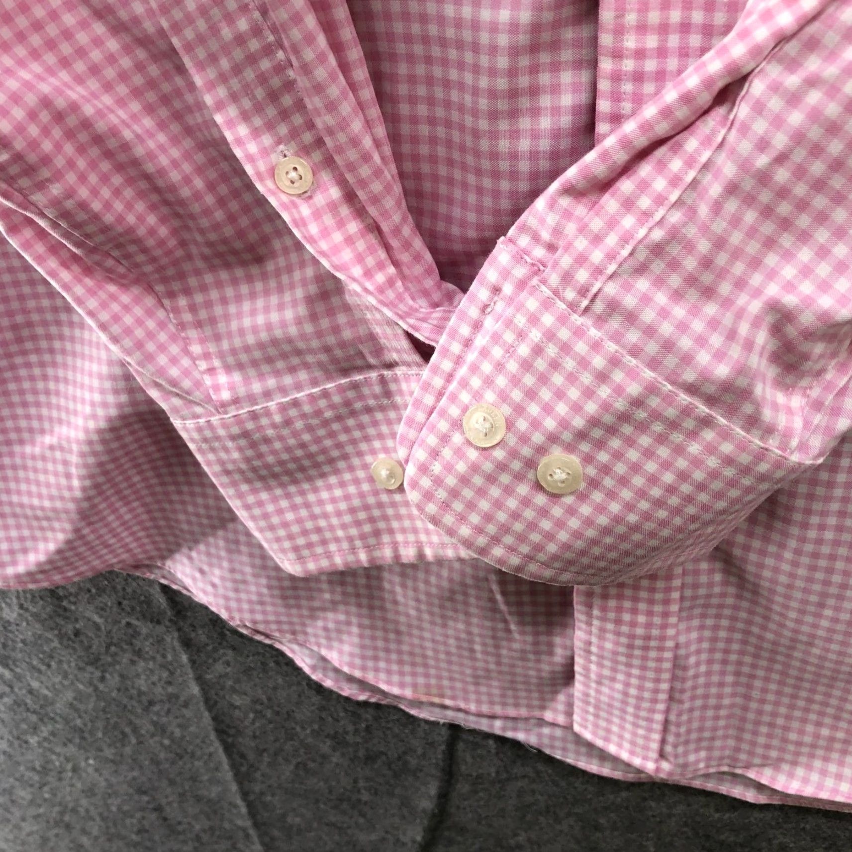 Ralph Lauren Lauren Ralph Lauren Supima Cotton Long Sleeve Shirt Mens L Pink Gingham Regular Shirt Men L Pink Classic Preppy Button-Up Collared White Not provided Size US L / EU 52-54 / 3 - 4 Thumbnail