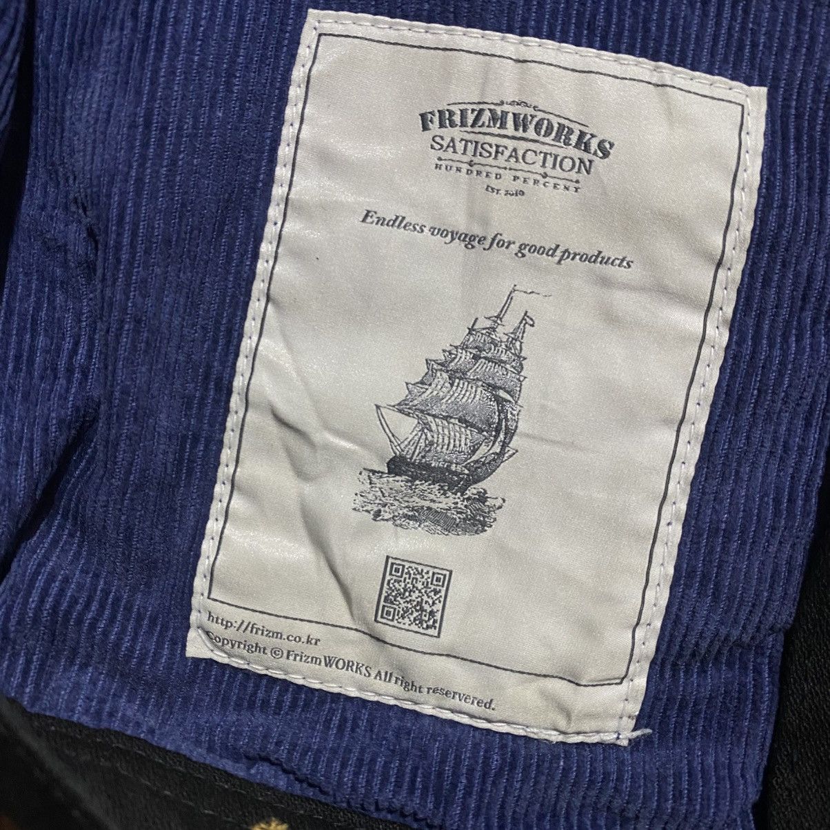 FrizmWORKS × Japanese Brand FrizmWorks Stand Collar Black Trucker Denim Jacket Size US XL / EU 56 / 4 - 6 Thumbnail