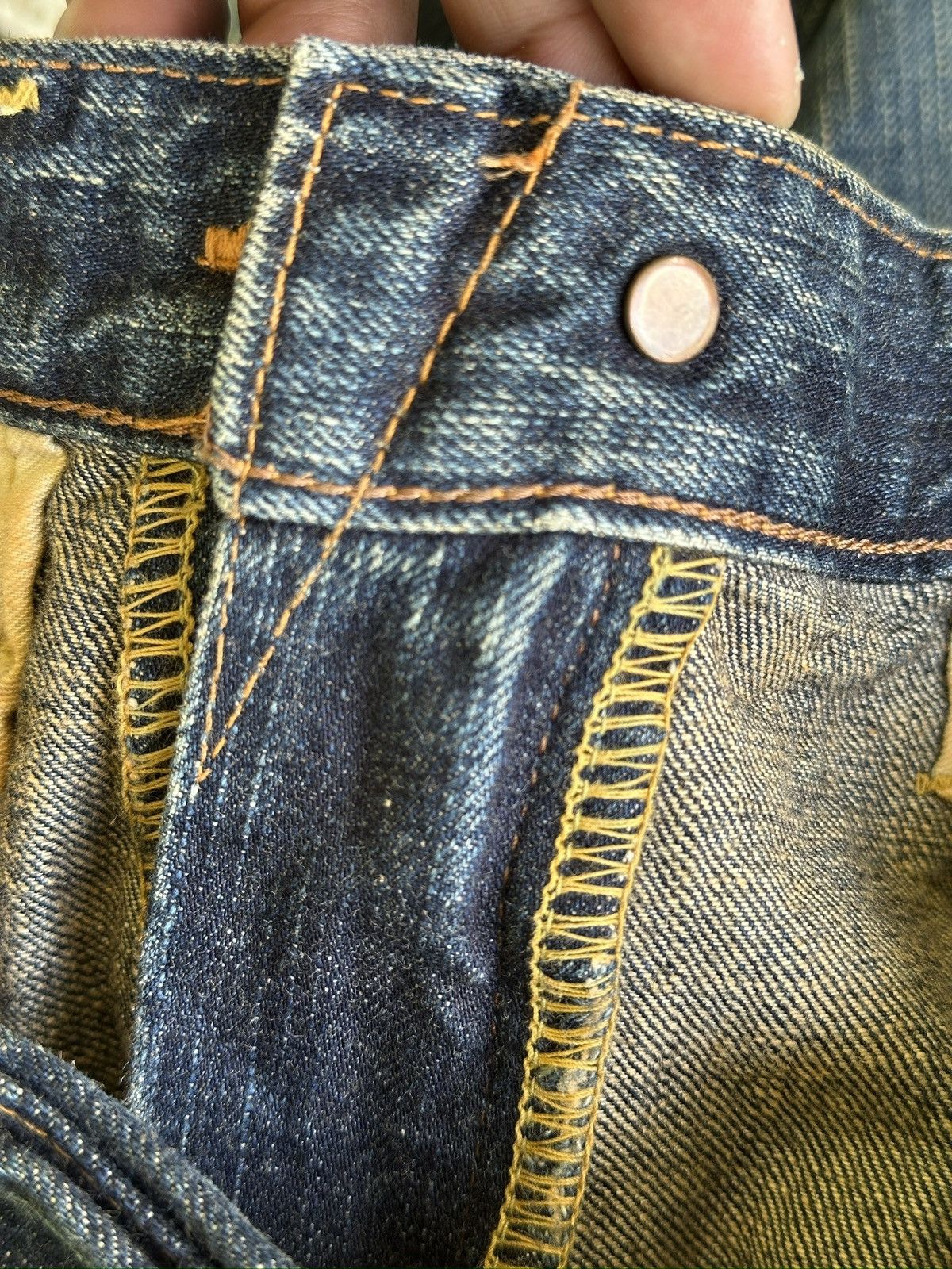 Japanese Brand Vintage Edwin 505ZX Selvedge Denim 💥🎌 Size US 31 - 16 Thumbnail