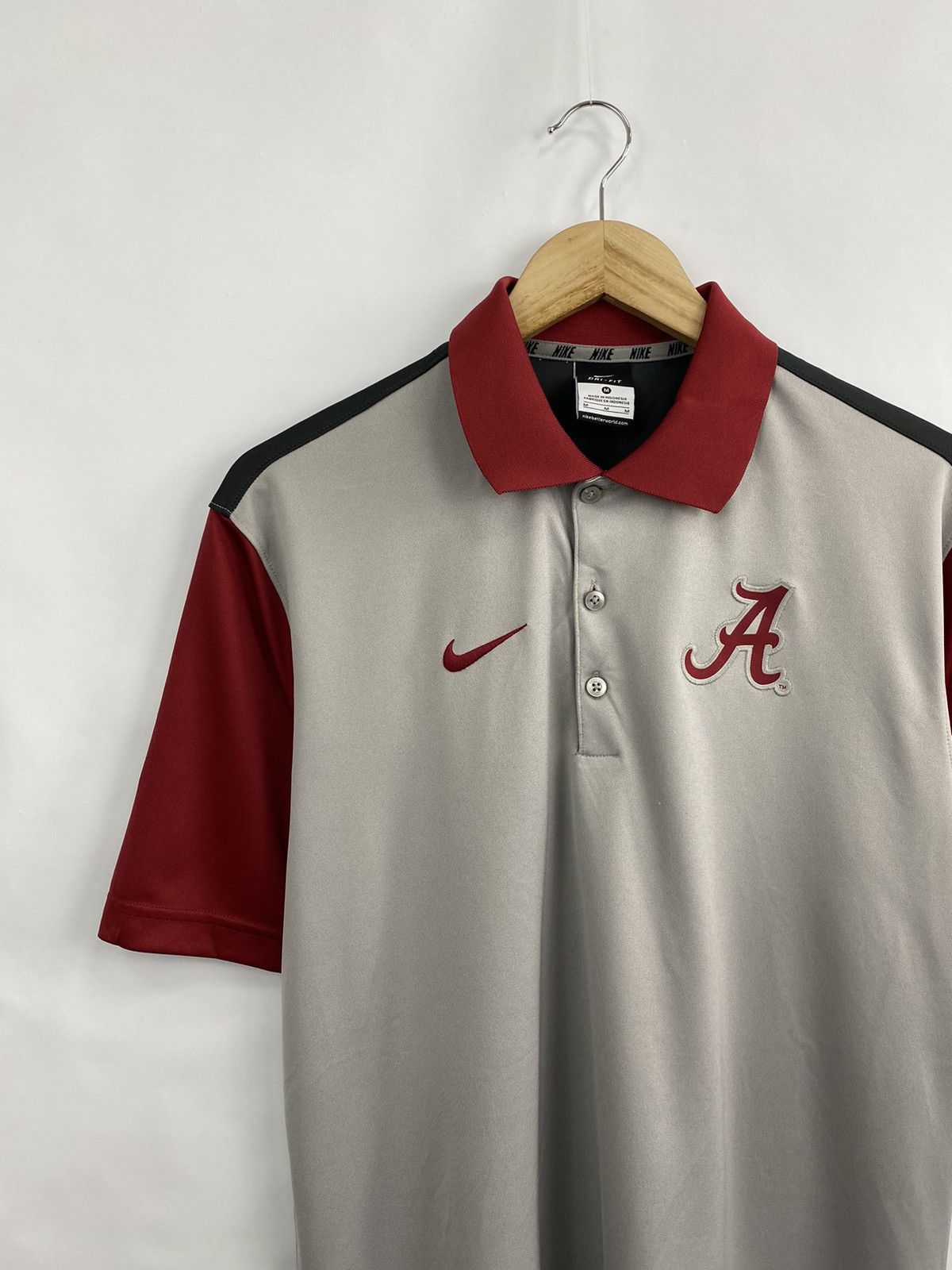 Nike ⚾️ Vintage Y2K Nike Alabama Crimson Baseball Polo T-shirt Size US M / EU 48-50 / 2 - 3 Thumbnail
