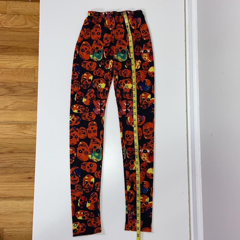Designer X Ray Skull Leggings Size Small Size 28" / US 6 / IT 42 - 2 Thumbnail