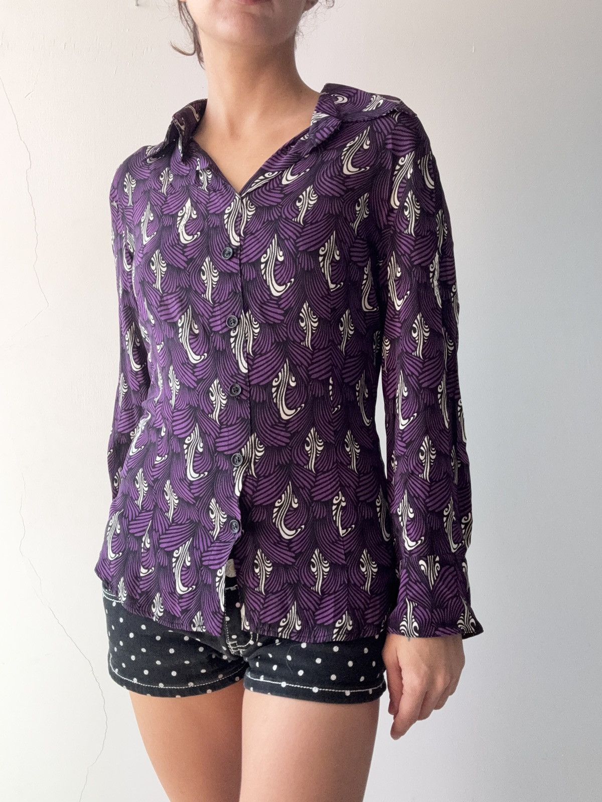 Vintage Vakko shirt Size L / US 10 / IT 46 - 2 Thumbnail