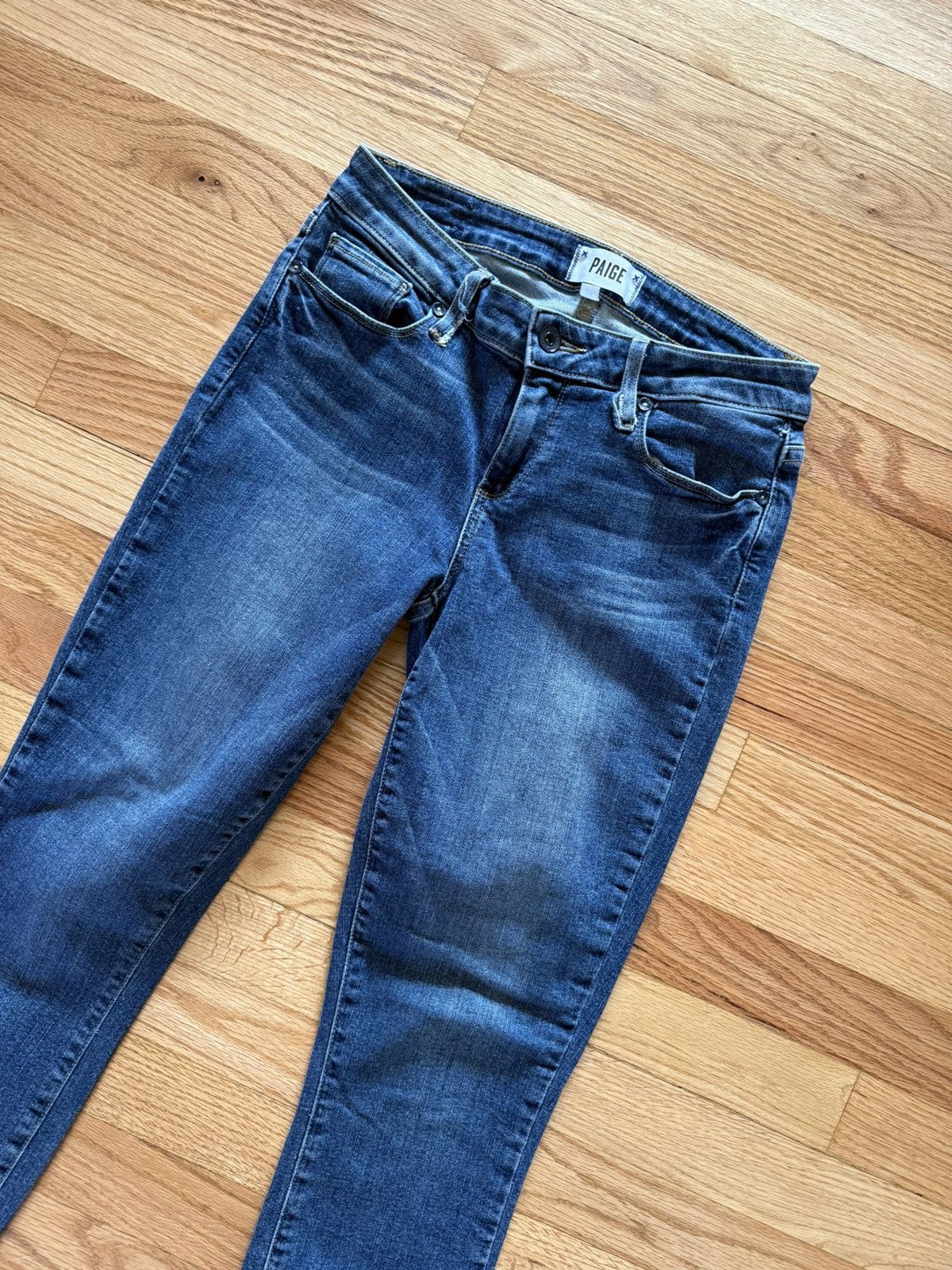 Paige Paige Verdugo Ankle Skinny Jeans “Magnolias” 27 Fraying Size 27" / US 4 / IT 40 - 3 Thumbnail