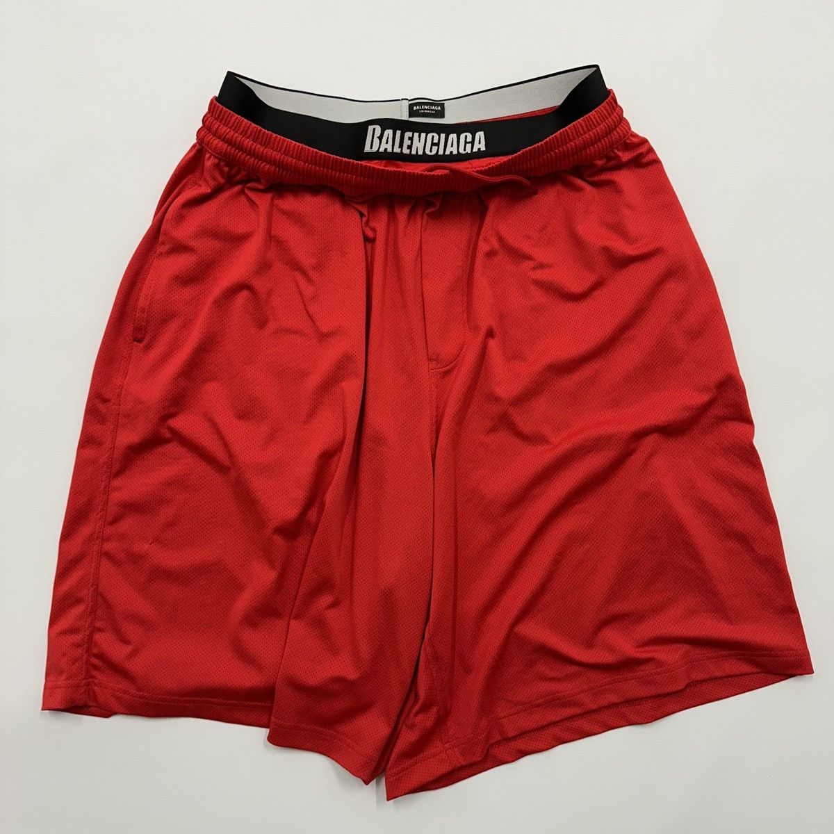 Balenciaga LAYERED UNDERWEAR SWIM SHORTS | Grailed