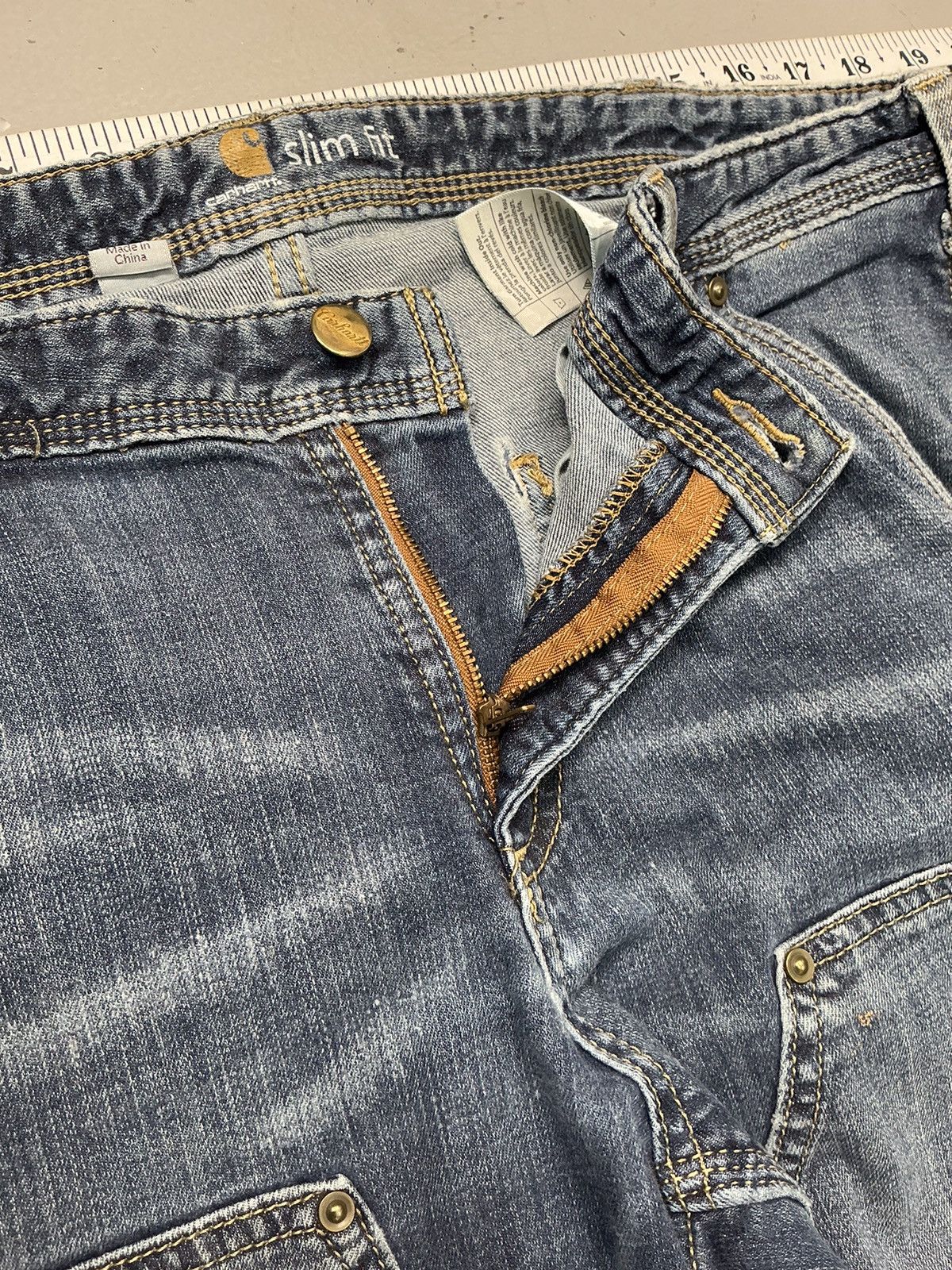 Carhartt Vintage Carhartt double knee slim fit denim workwear Size US 38 / EU 54 - 9 Thumbnail