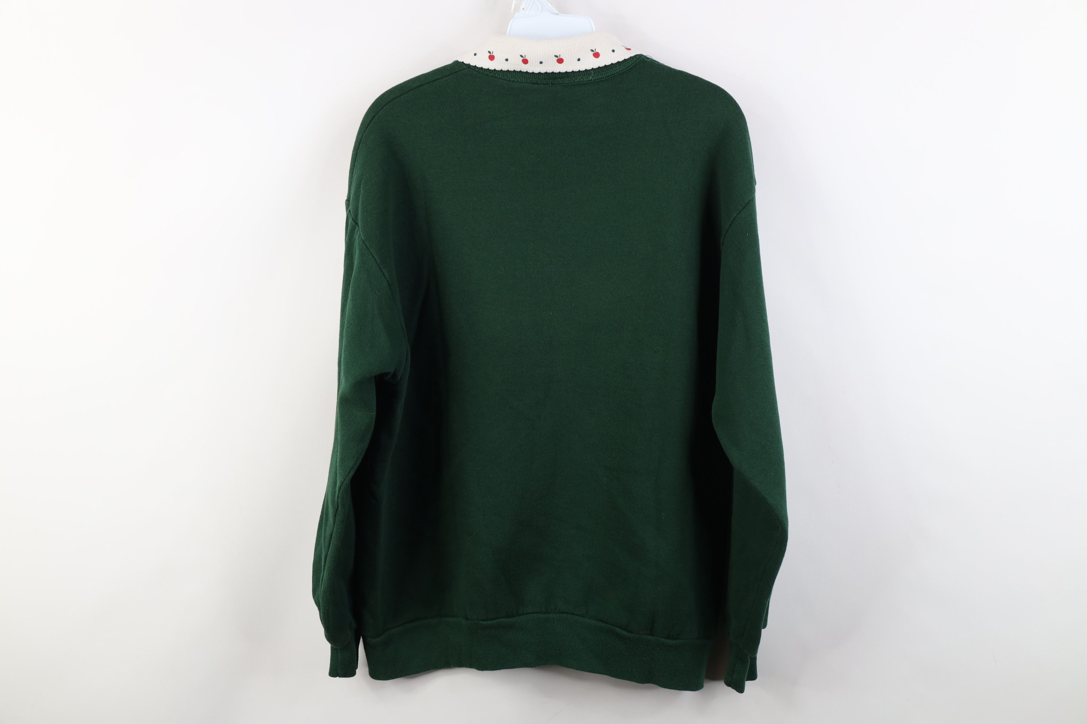 Vintage Vintage 90s Streetwear Apple Orchard Collared Sweatshirt USA Size L / US 10 / IT 46 - 13 Thumbnail
