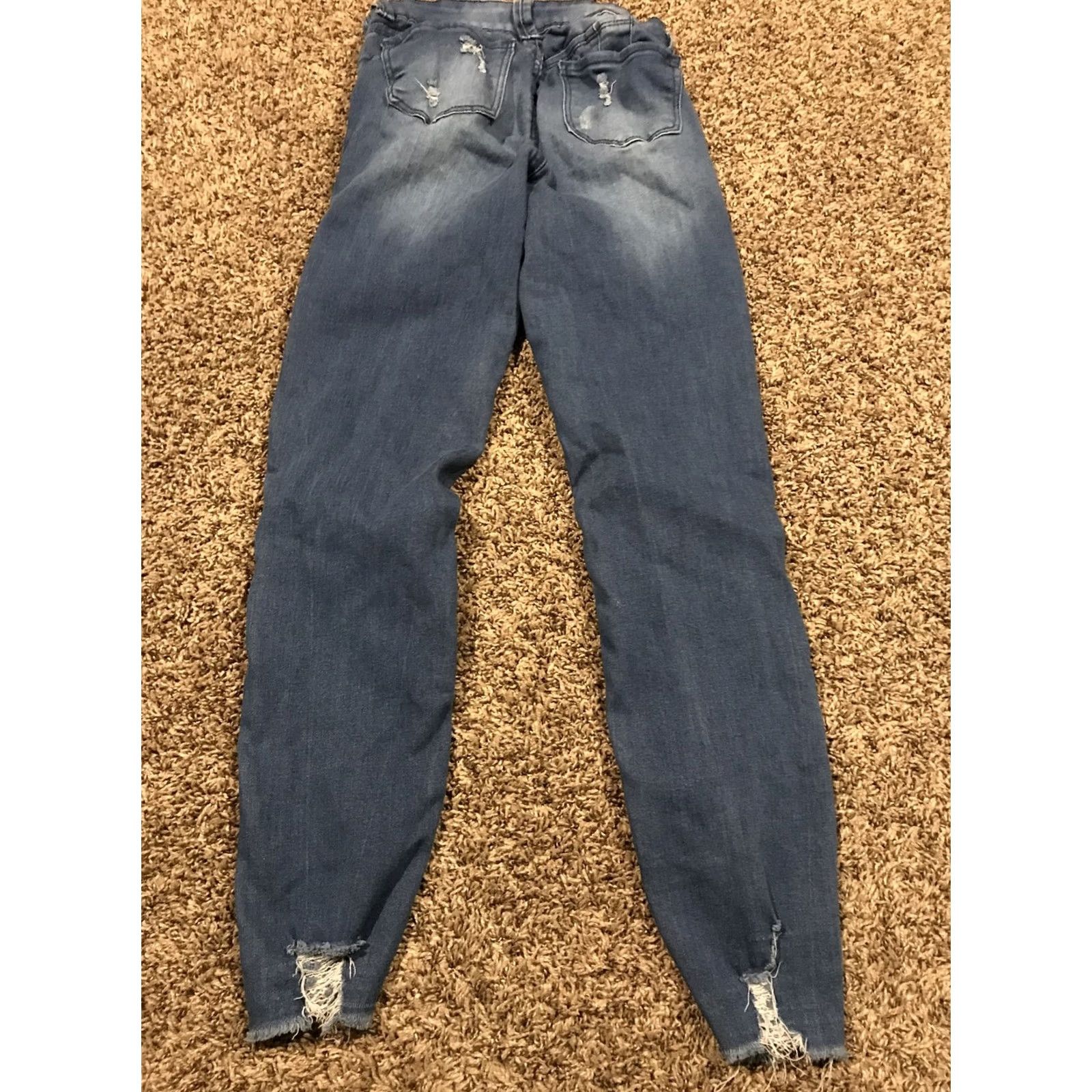 Denime Wax Jeans Skinny Jeans Junior Size 1 Womens Denim 26.5in Inseam Blue Cotton Blend Stretch Slim A50 Womens Size 25" / US 0 / IT 36 - 4 Thumbnail