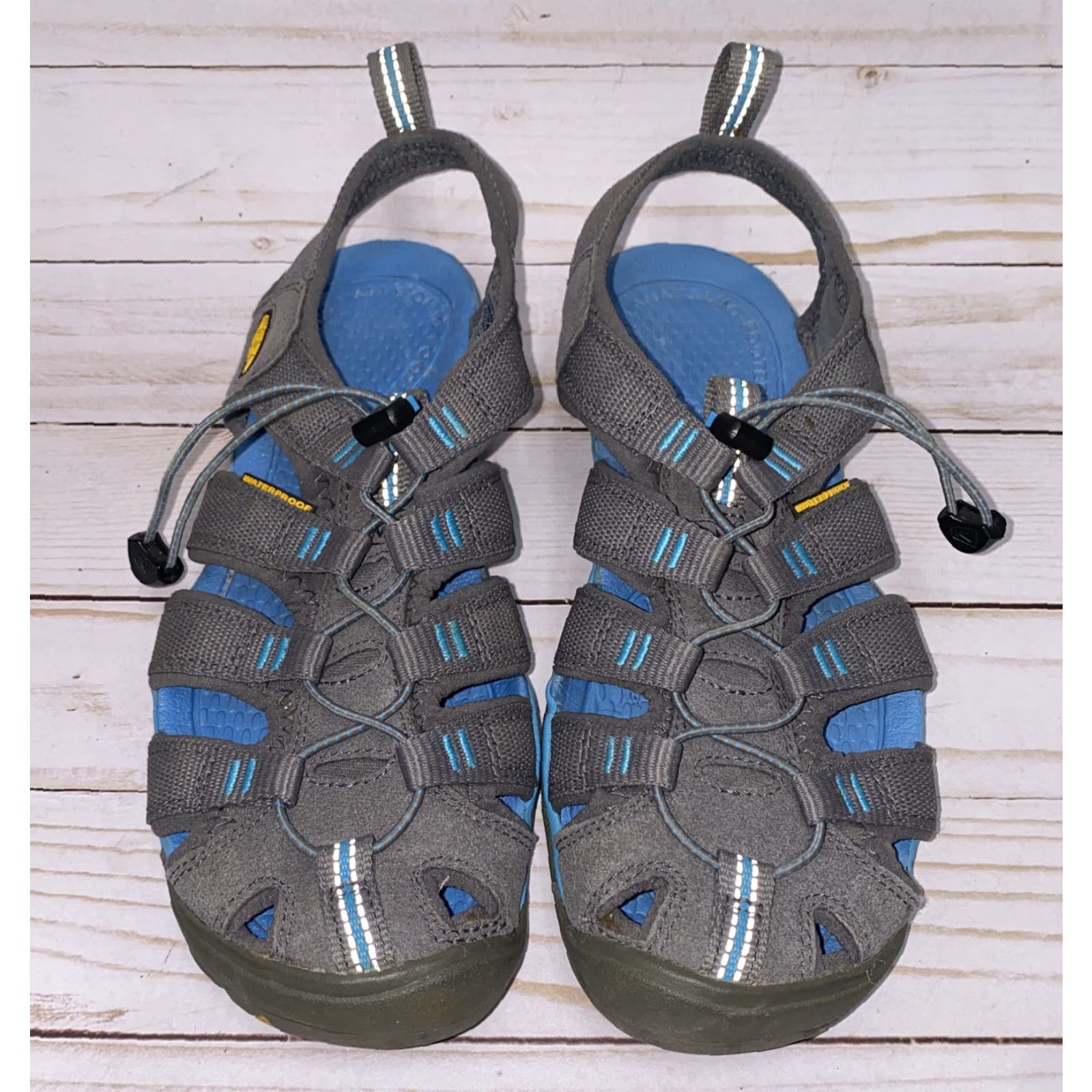KEEN KEEN Women's Gray Pull Tightener Athletic Sandals Size 7 EU 37.5 Flat Size US 4.5 / IT 34.5 - 3 Thumbnail