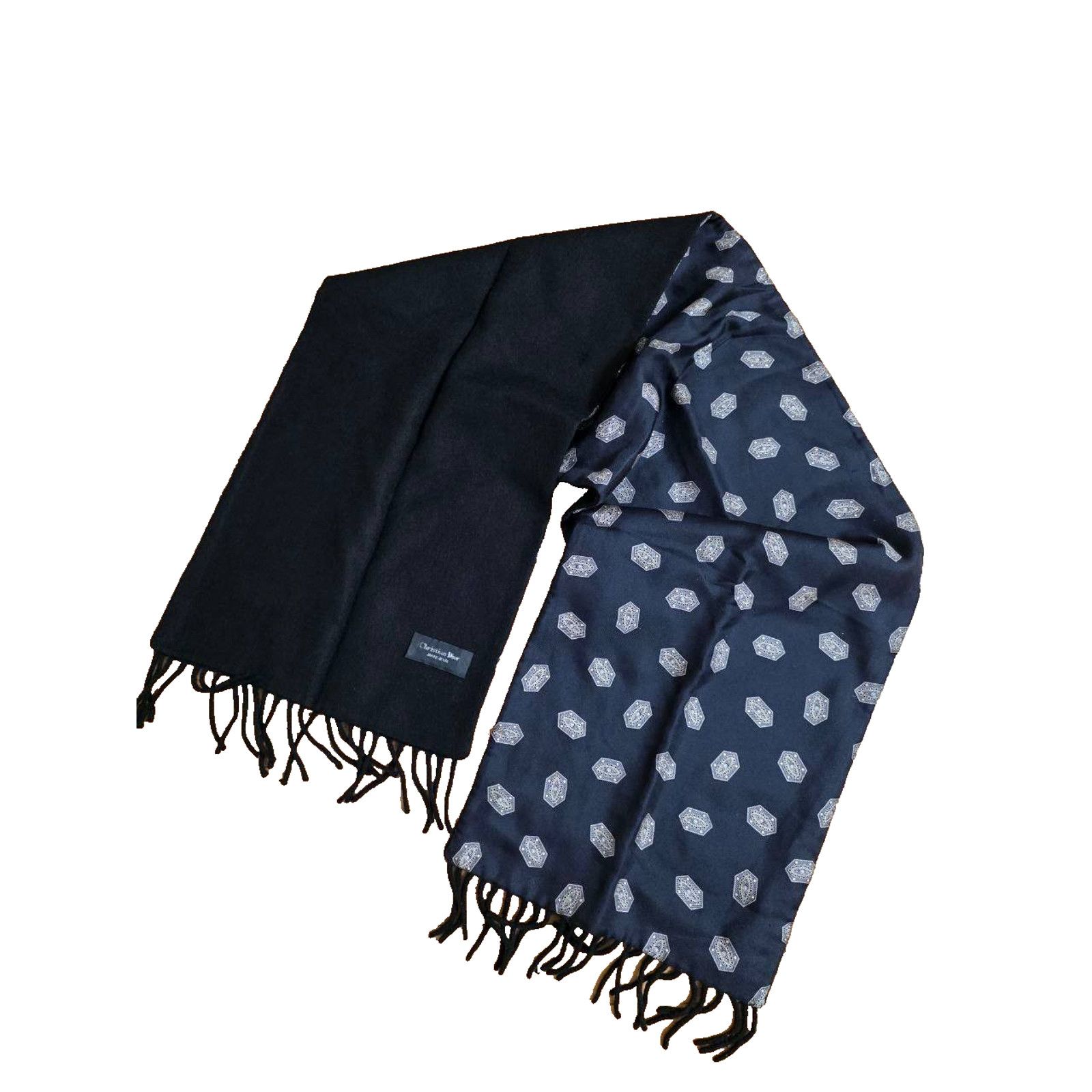 Dior Christian Dior Silk/Wool Scarf Italy A001108 Size 28 - 2 Thumbnail
