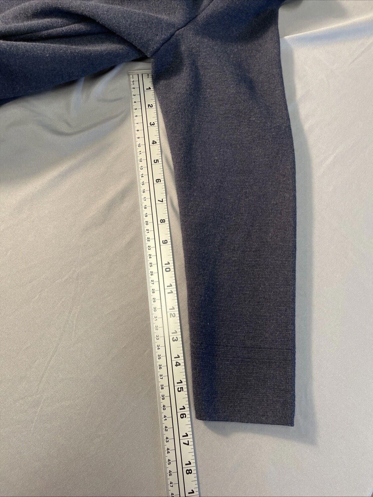 Designer Nic+Zoe Polished Knit Peacoatt Dark Indigo Blue W Large Size L / US 10 / IT 46 - 5 Thumbnail