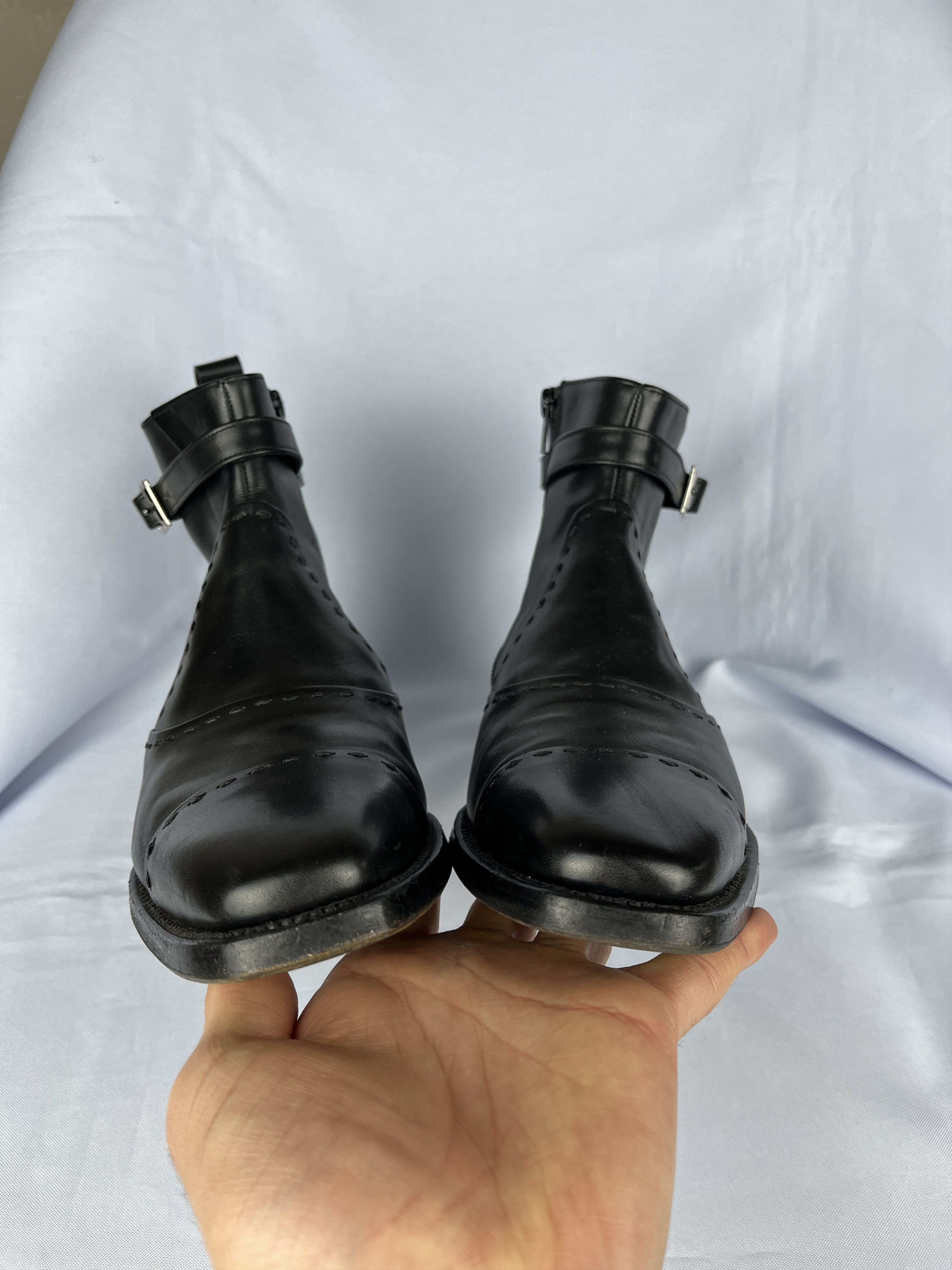 Leather Cordwainer Leather Zip Belt Boots Size US 7 / EU 40 - 5 Thumbnail