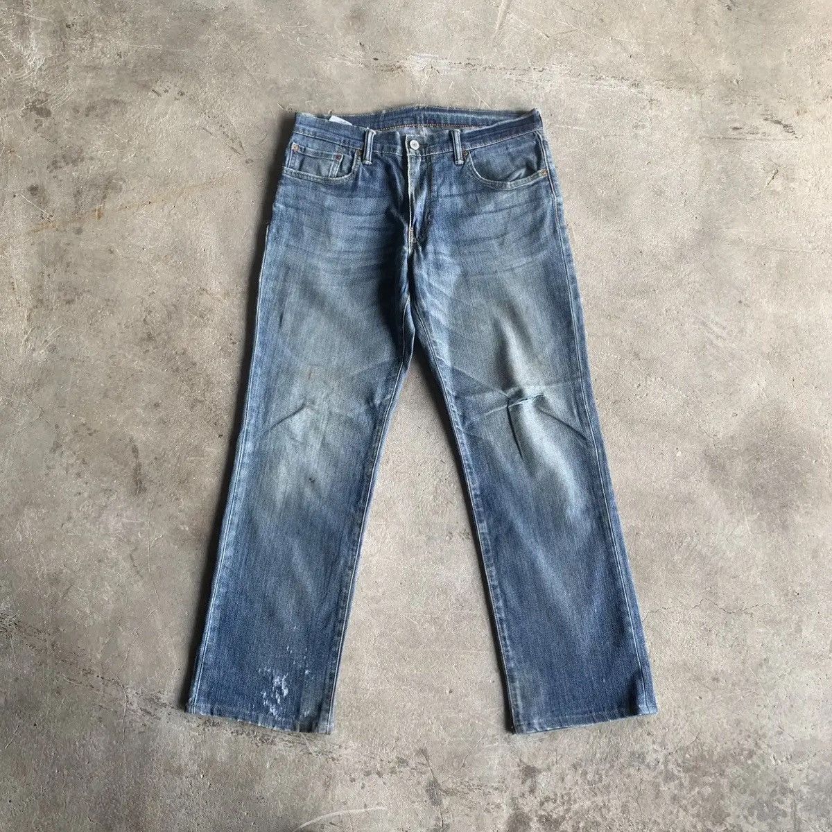 LVC Levi’s 502 Stretchable Jeans Distressed Denim Pants Waist 32 Size US 32 / EU 48 - 1 Thumbnail