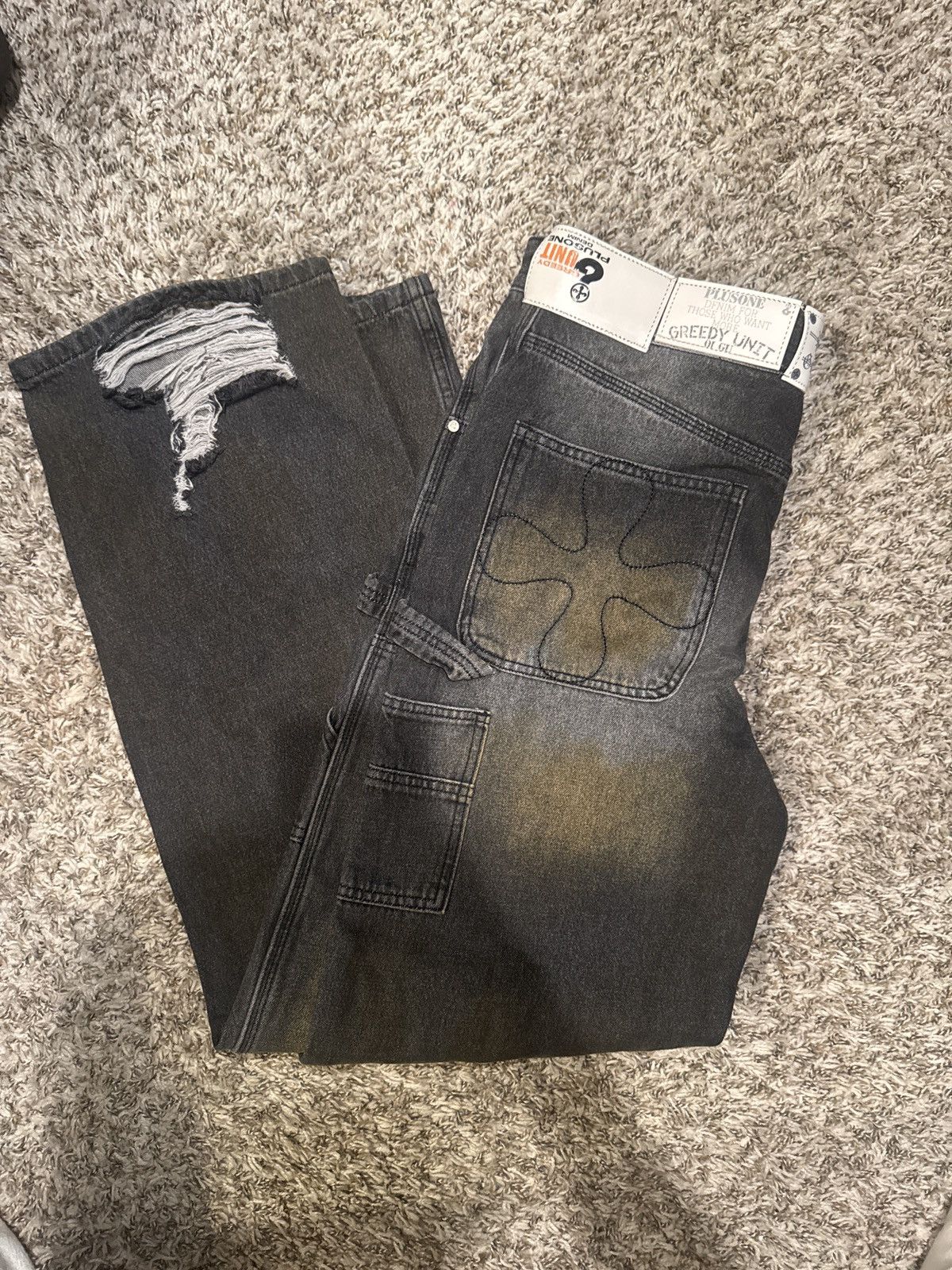 Plus One Clothing Plus x Greedy denim Size US 30 / EU 46 - 1 Thumbnail