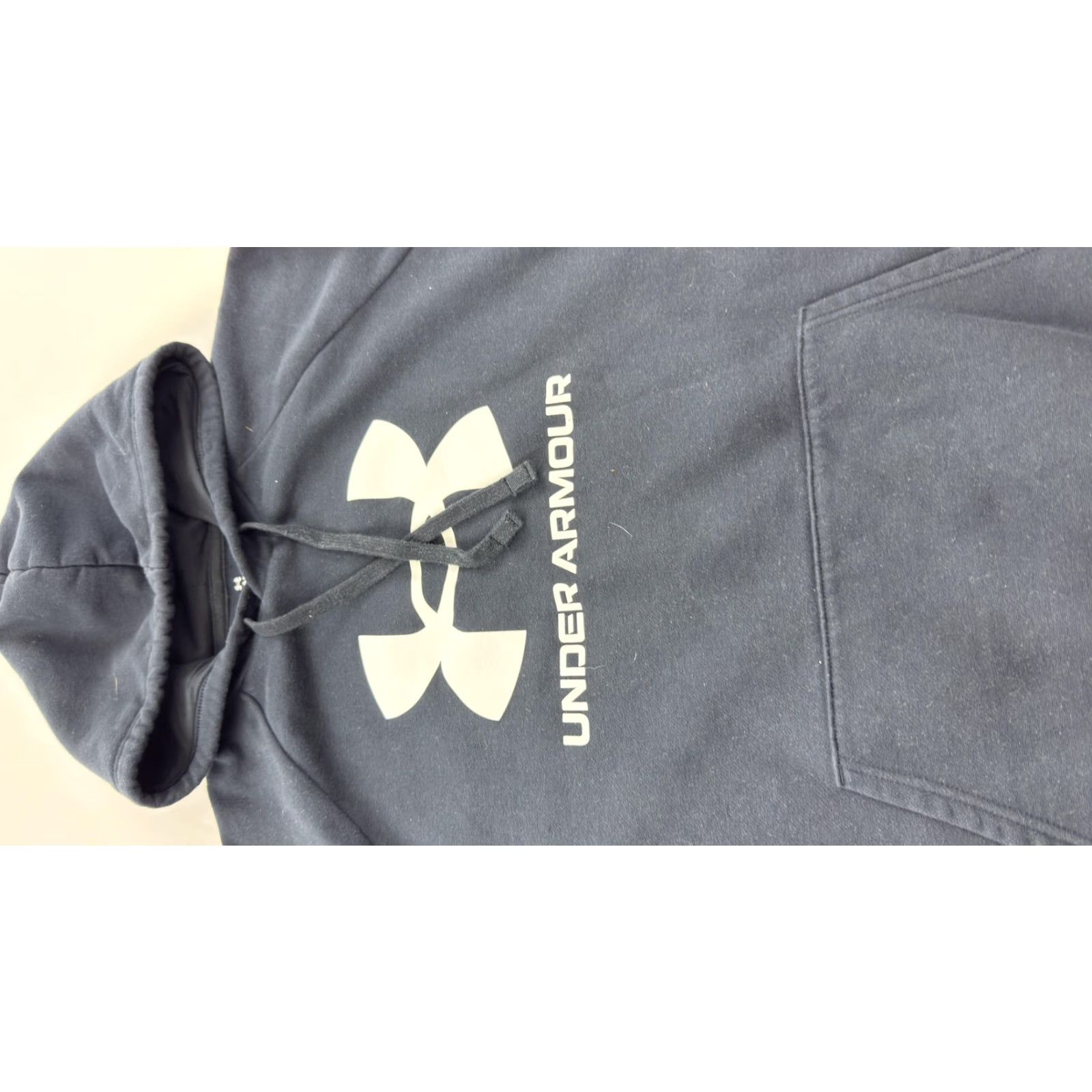 Under Armour Under Armour Hoodie Mens L Black Pullover Kangaroo Pocket Logo Graphic Print Sweatshirt Sports Classic Size US L / EU 52-54 / 3 - 2 Thumbnail