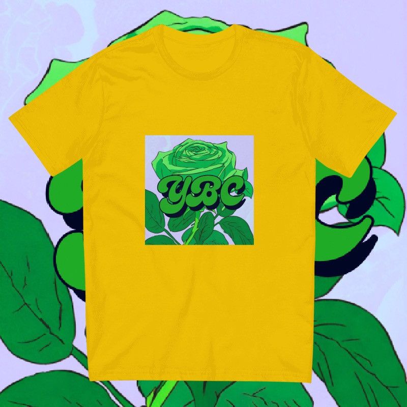 A YBC — YOBOYFRIENDSCLOTHES Support T-Shirt (in mustard)