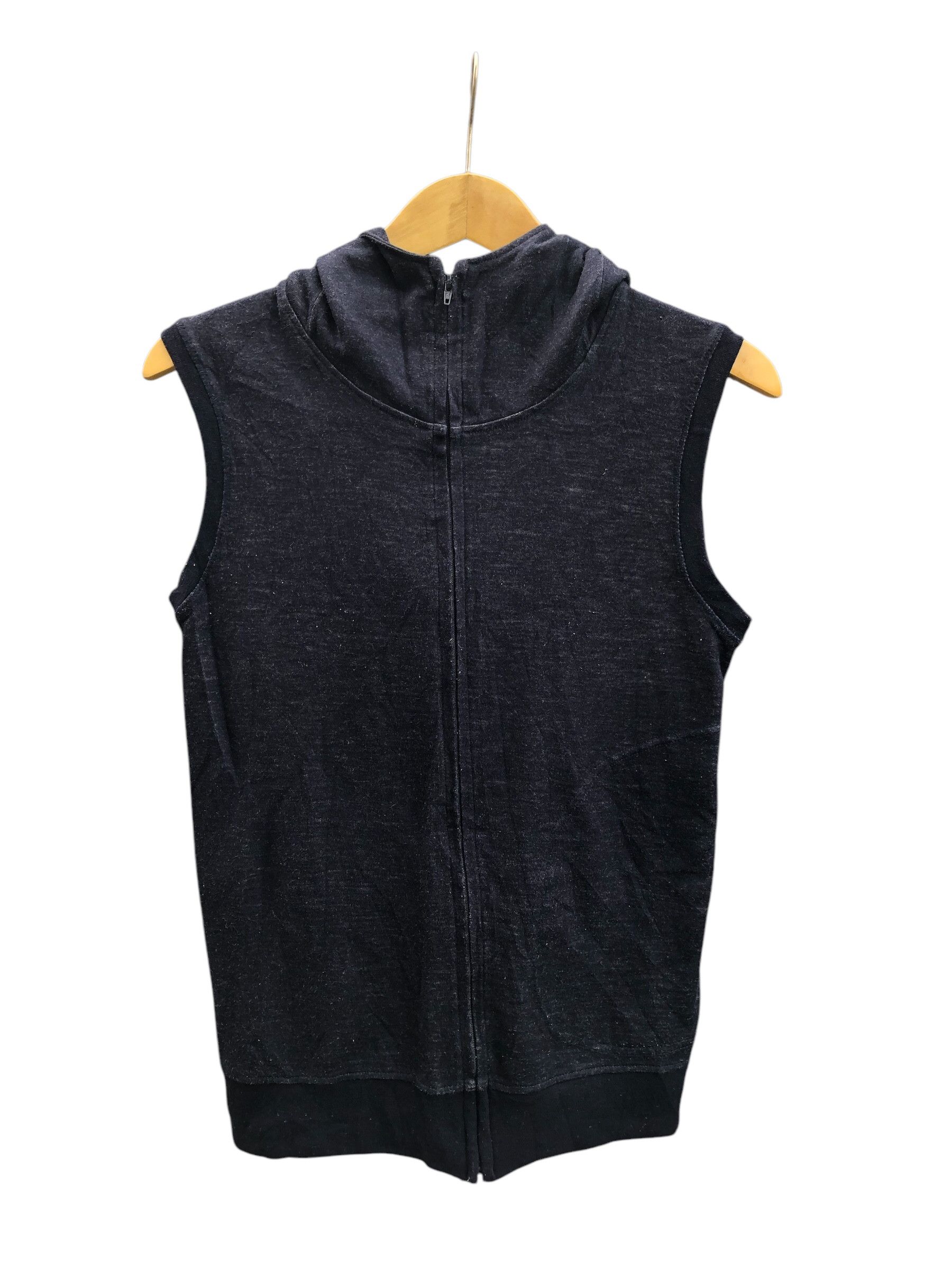 Tsumori Chisato Tsumori Chisato Black Sleeveless Hoodie Zip Vest Size S / US 4 / IT 40 - 1 Thumbnail
