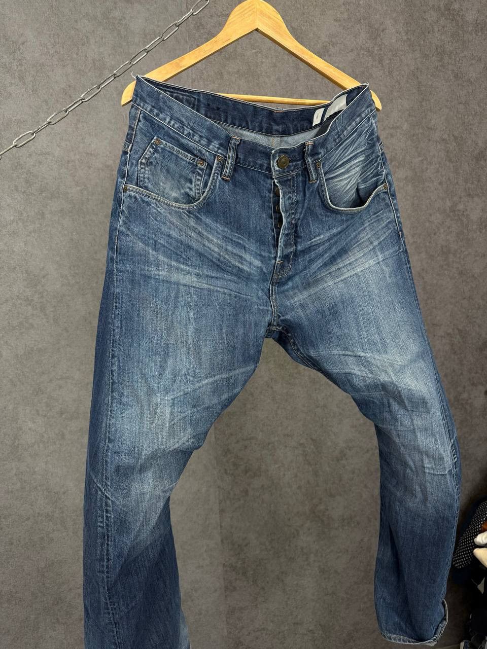 Allsaints Allsaints vintage designer asymmetric jeans Size US 36 / EU 52 - 3 Thumbnail
