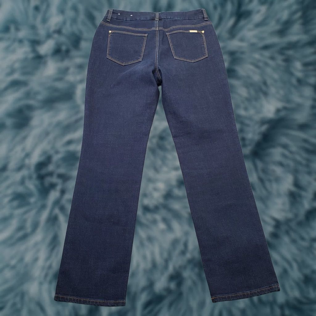 Vintage Chico's Womens 6 Jeans Blue Single Stitch Straight Leg Girlfriend - Size 6 - 5-Pocket Denim Slimming Stretch Regular Fit Size 28" / US 6 / IT 42 - 1 Thumbnail