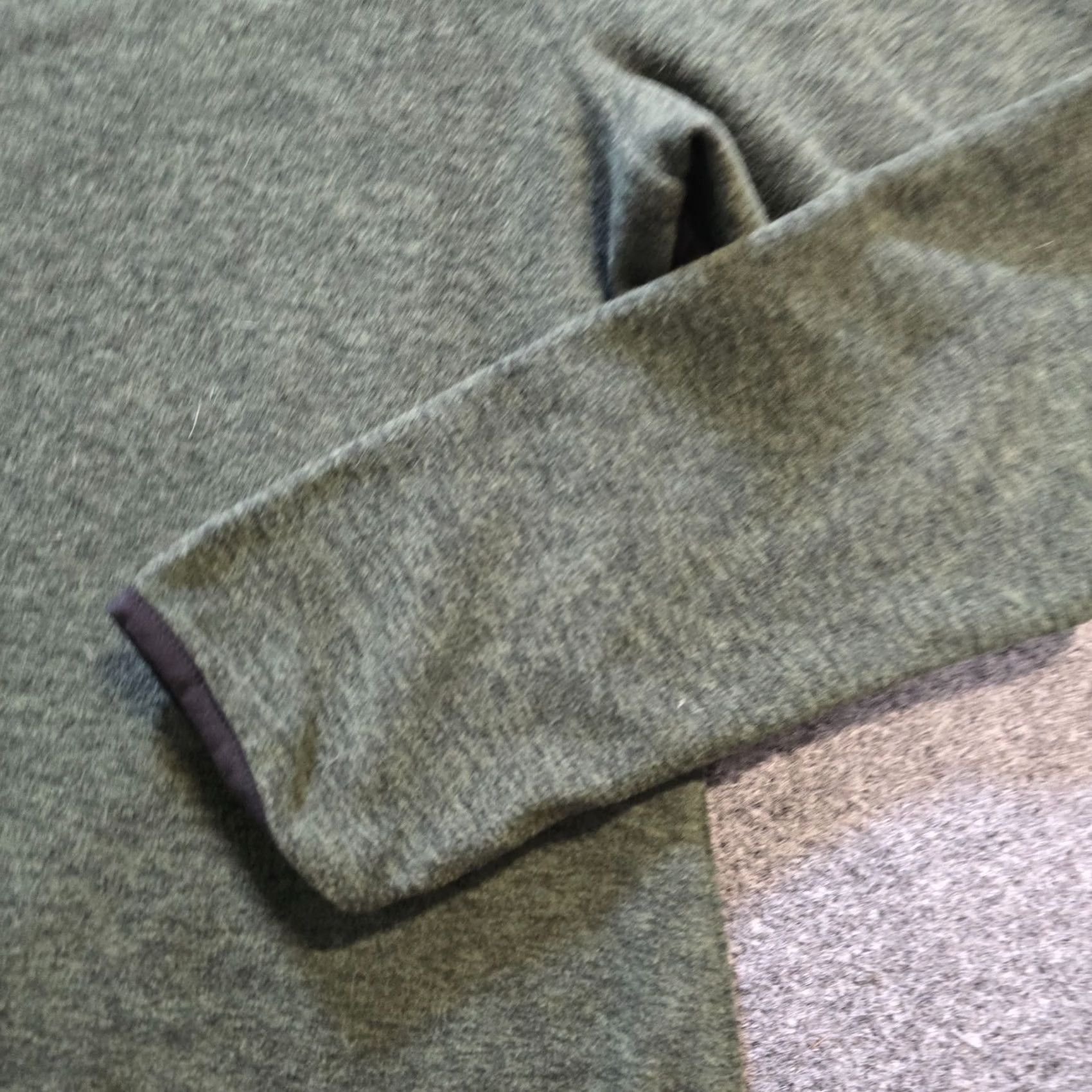 Layer 8 DRI DUCK Sweater Women Size M Green Fleece 1/4 Button Long Sleeve Pullover Mock Neck Casual Winter Fall Size M / US 6-8 / IT 42-44 - 5 Thumbnail