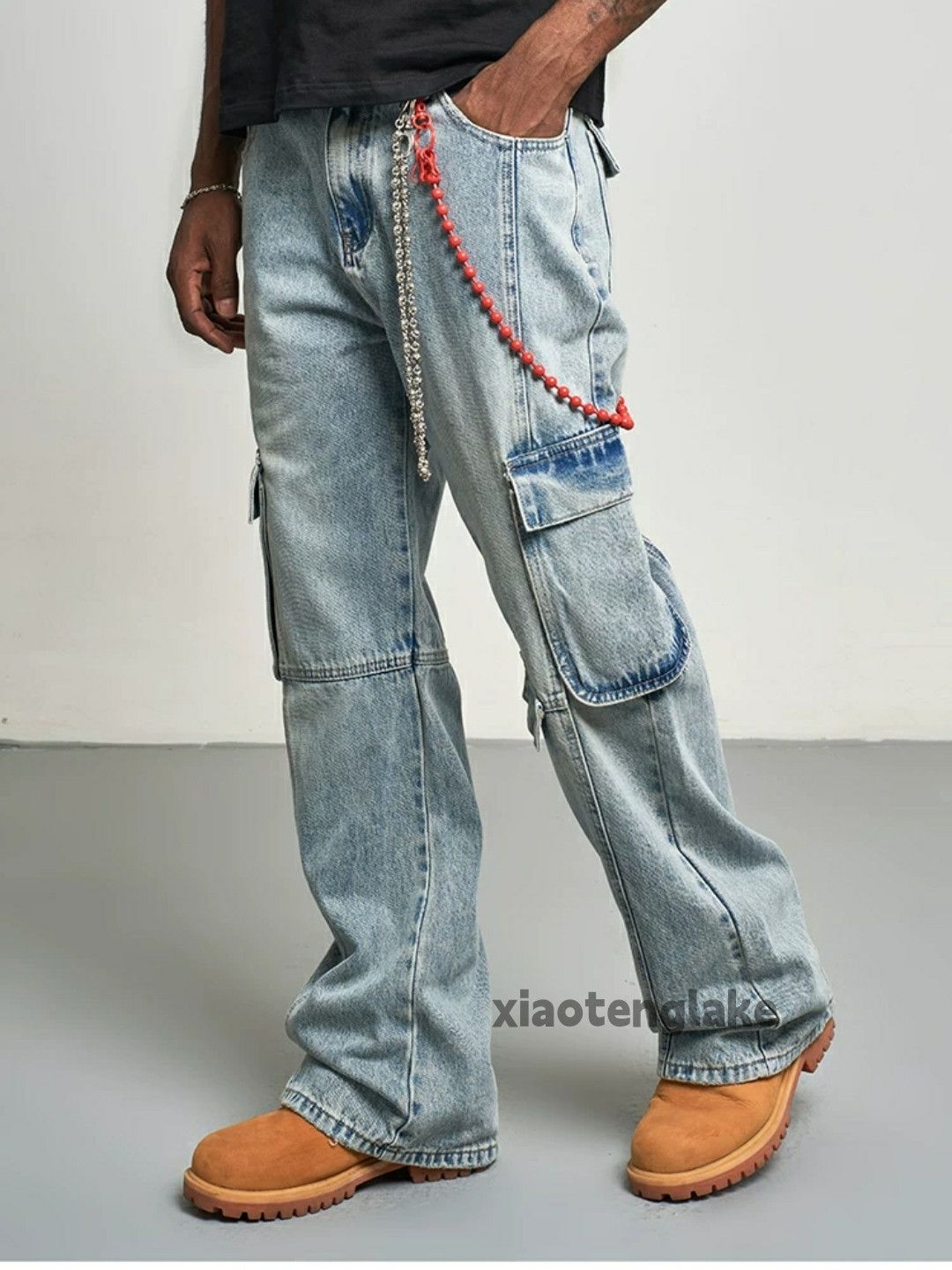 Jean × Vintage washed faded cleanfit skate hiphop yuppie cargo jeans Size US 32 / EU 48 - 7 Thumbnail