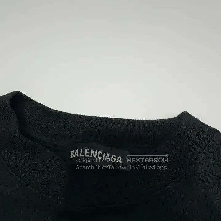 Balenciaga Balenciaga Black Logo Print Oversized T. Size US XS / EU 42 / 0 - 2 Thumbnail