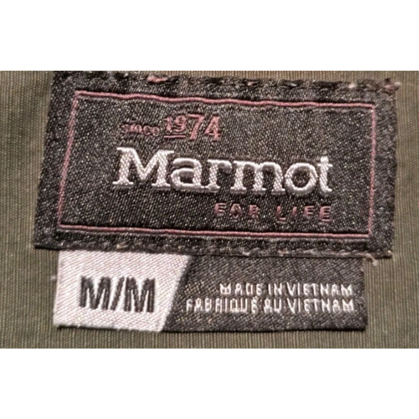 Marmot Marmot For Life Shirt Button-Up Shirt Mens M Green Polyester Nylon Hiking Sleeve Short Collared Button Up Marmot For Life Size US M / EU 48-50 / 2 - 7 Thumbnail
