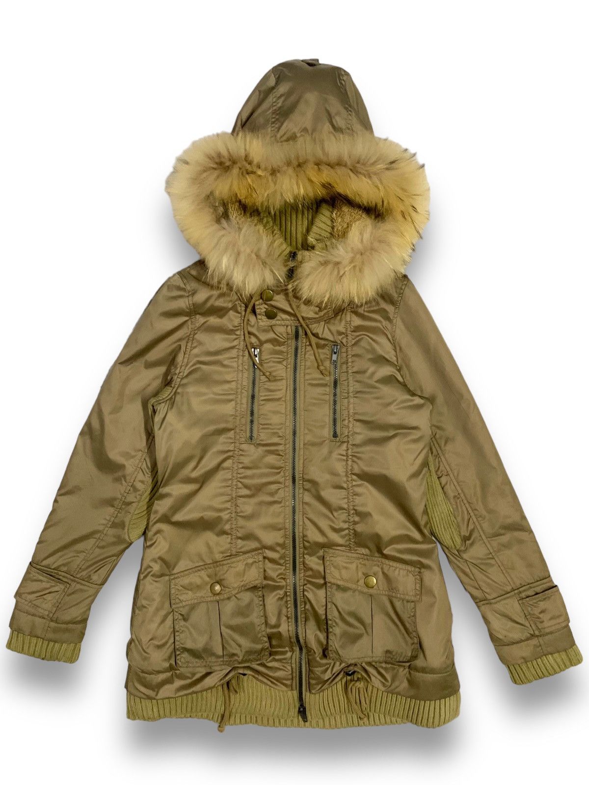 KMRii Japanese Brand Raccoon Fur Hooded Multi-pockets Punk Jacket Size US XS / EU 42 / 0 - 1 Thumbnail