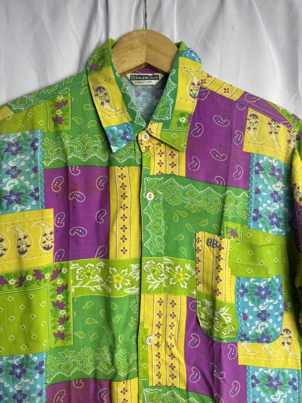 Balenciaga Balenciaga Paisley Bandana Botton Shirt Size US M / EU 48-50 / 2 - 3 Thumbnail