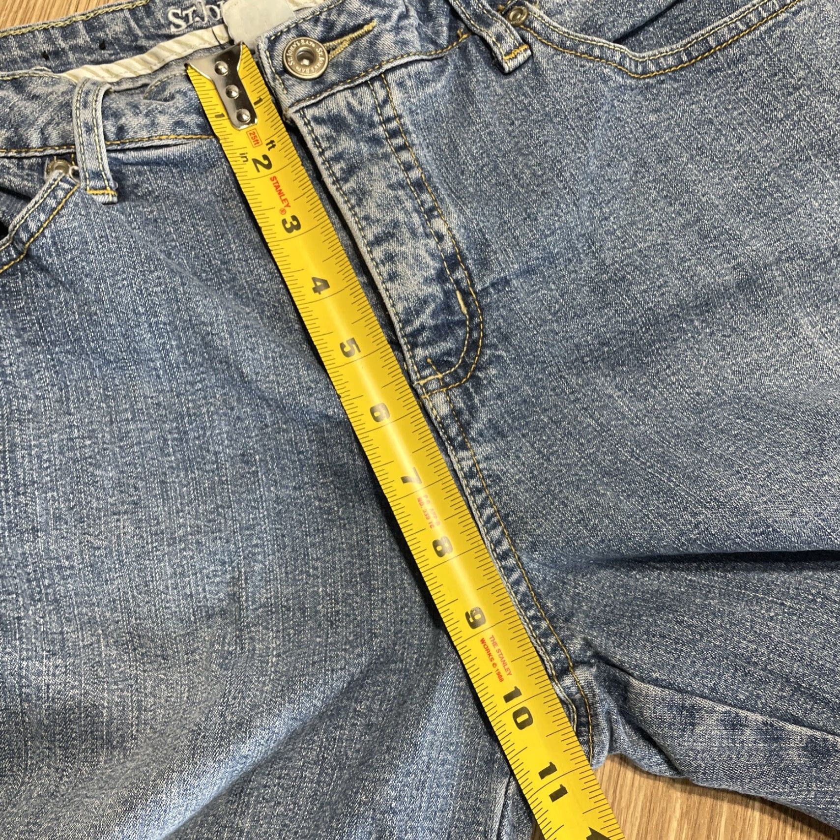 Vintage VINTAGE St. John's Bay Women's Jeans Size 8 Medium Wash Blue Straight Leg Stretch Denim Pants Adult Size 30" / US 8 / IT 44 - 6 Thumbnail