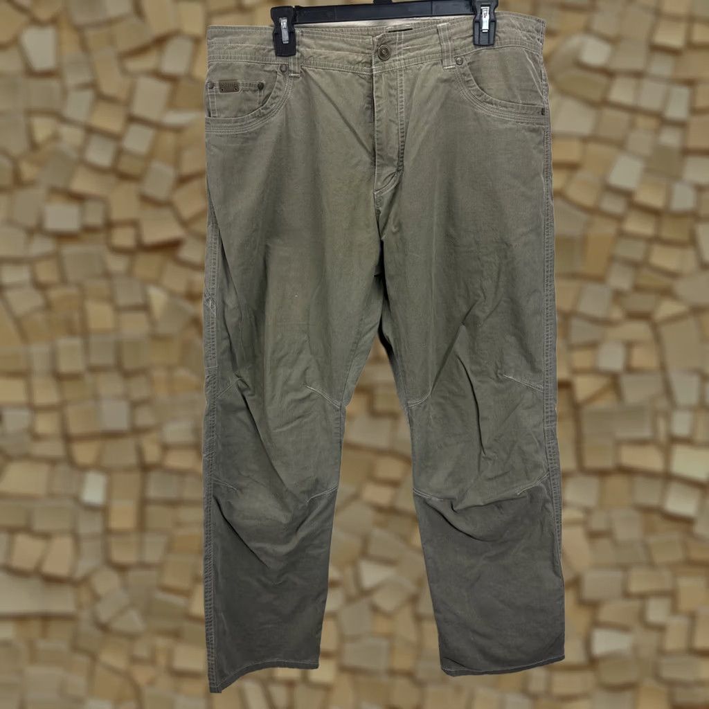 Vintage VINTAGE Kuhl Pants Mens 36 Green 36x32 Revolvr Patina Dye Outdoor Hiking Size US 36 / EU 52 - 1 Thumbnail