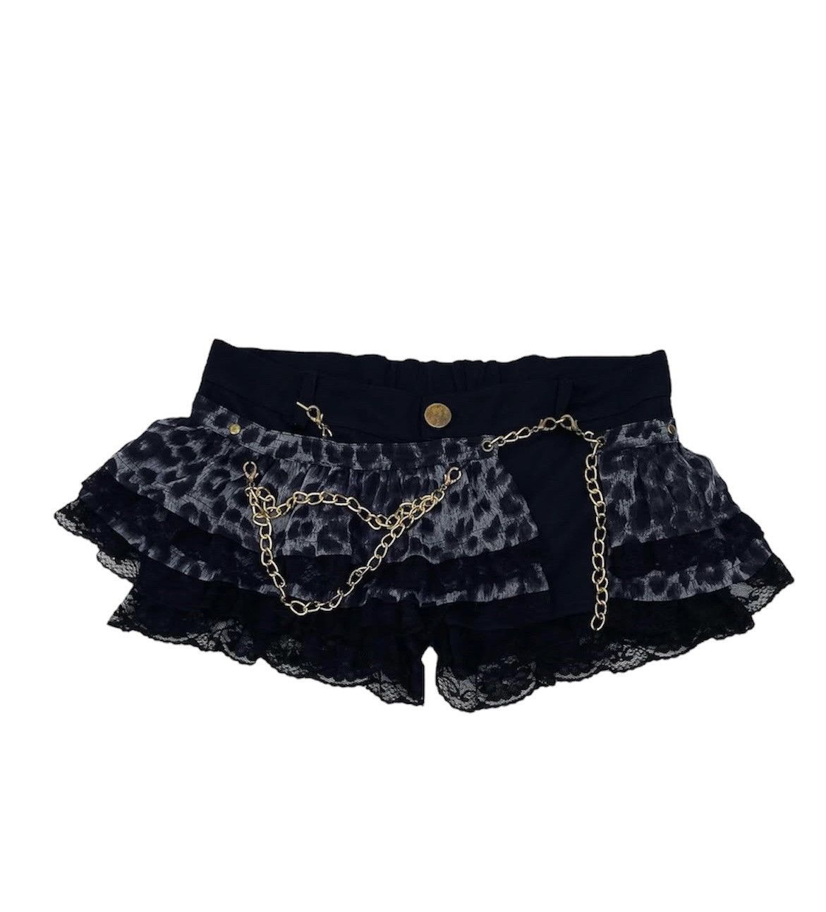 Japanese Brand Dialle Laisen Gyaru leopard micro skorts ☠️💗 Size 26" / US 2 / IT 38 - 2 Thumbnail