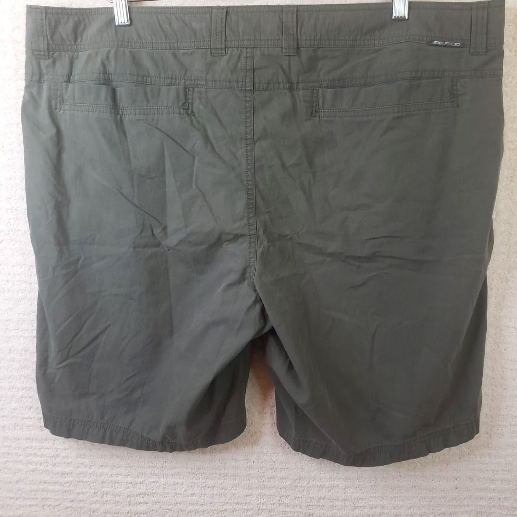 ExOfficio VINTAGE ExOfficio Shorts Mens 42x9.5 Green Khaki Cargo Pocket Outdoor Cotton Nylon Size US 42 / EU 58 - 5 Thumbnail