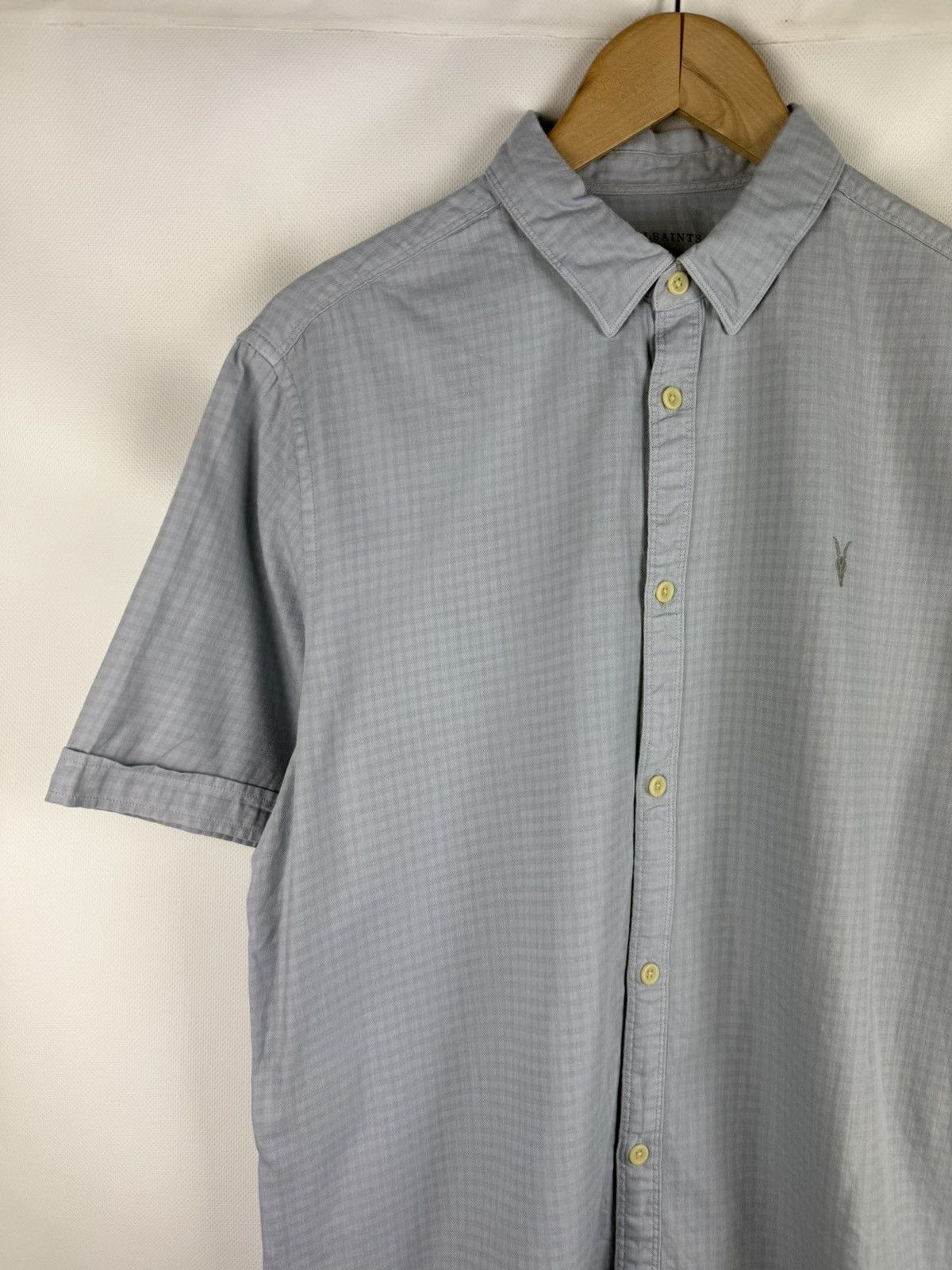 Allsaints Allsaints Sanborn SS Short Sleeve Checked Button Up Shirt Size US L / EU 52-54 / 3 - 4 Thumbnail