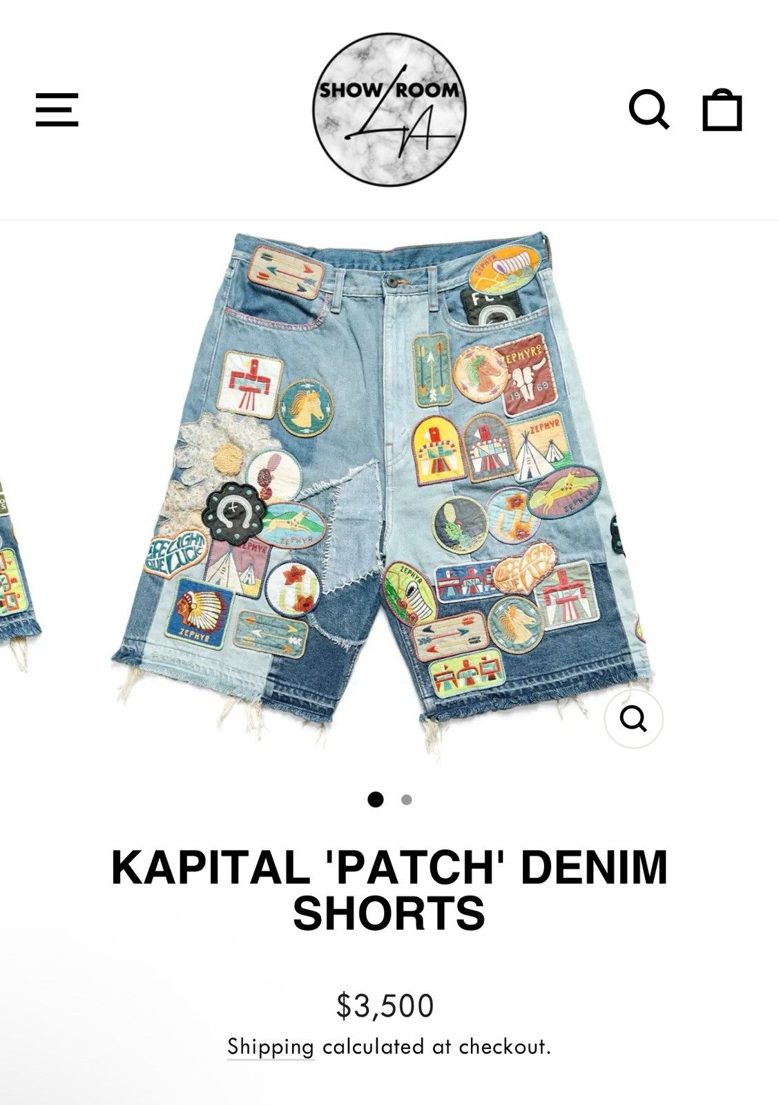 Kapital Kapital Patch Shorts Size US 36 / EU 52 - 3 Thumbnail