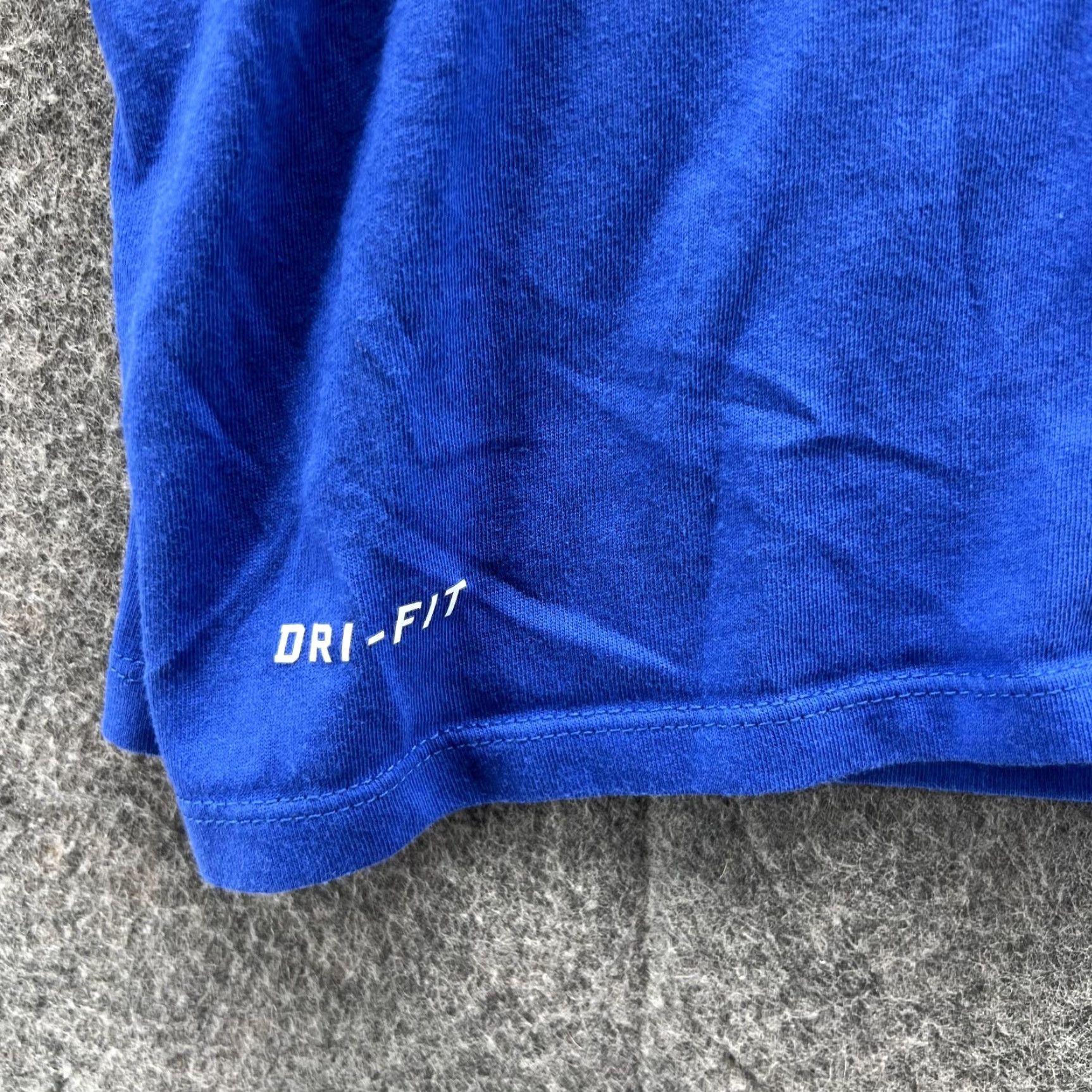 Nike Nike Shirt Men XXL Blue Dri-Fit Crewneck Short Sleeve Swoosh Logo Nike Dri-FIT Training Running Moisture Wicking Casual Athletic T-Shirt Size US XXL / EU 58 / 5 - 5 Thumbnail