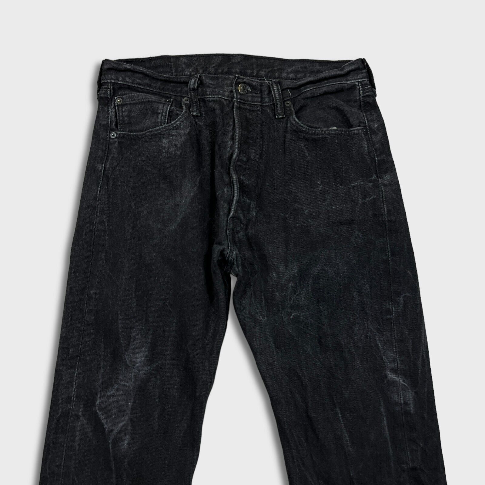 Levi's × Vintage Levi's 501 Jeans 34x29 Straight Leg Fit Faded Denim Pants Size US 34 / EU 50 - 2 Thumbnail