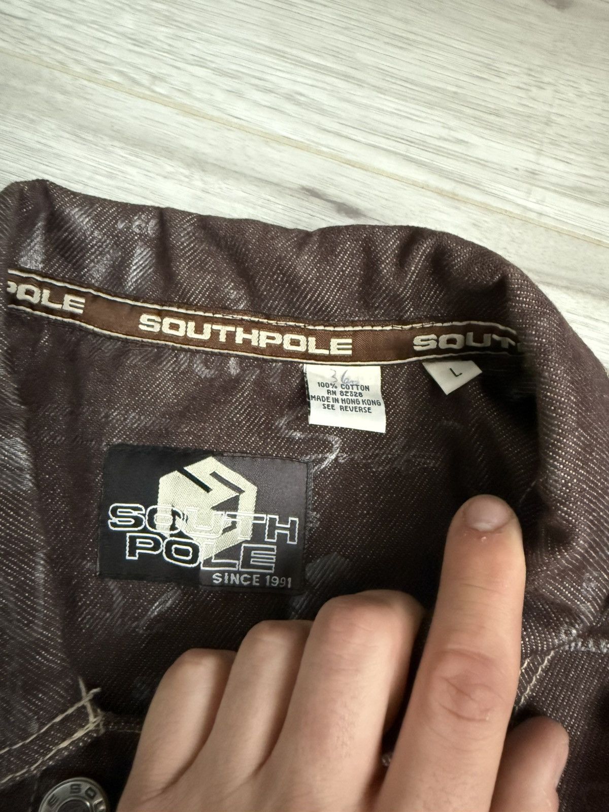 Southpole Vintage Southpole hype multi logo denim jacket Size US L / EU 52-54 / 3 - 7 Thumbnail