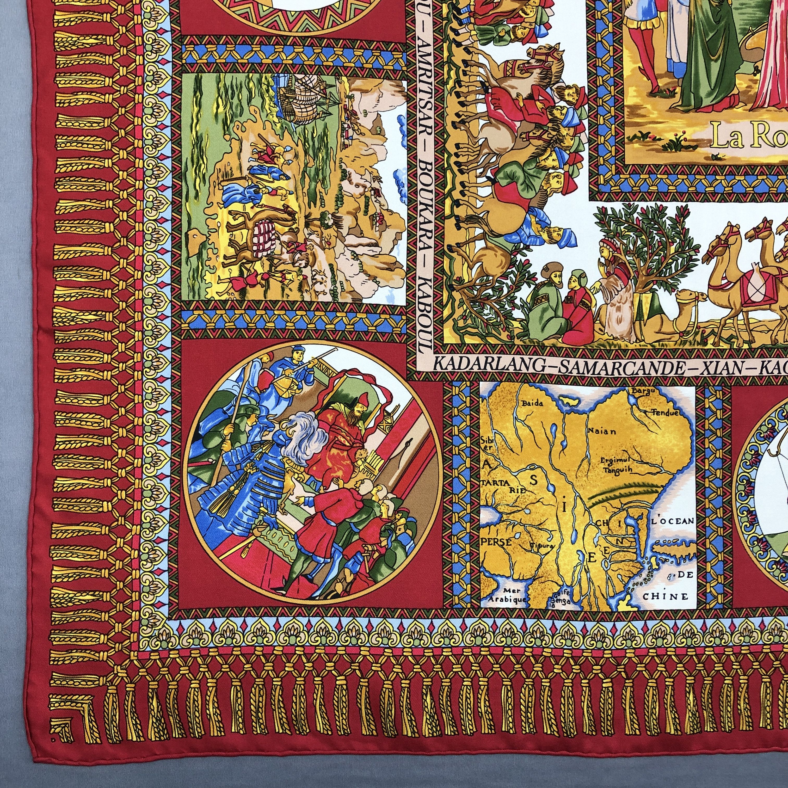 Other × Vintage Vintage The Silk Road SILK Scarf Twill Stole Wraps Scarves Size ONE SIZE - 11 Thumbnail