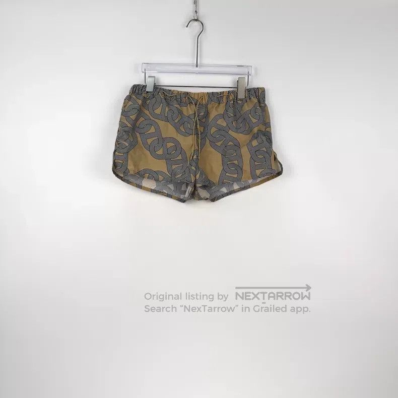 Hermes Hermes Khaki Rope Pattern Drawstring Shorts Size 25" / US 0 / IT 36 - 3 Thumbnail