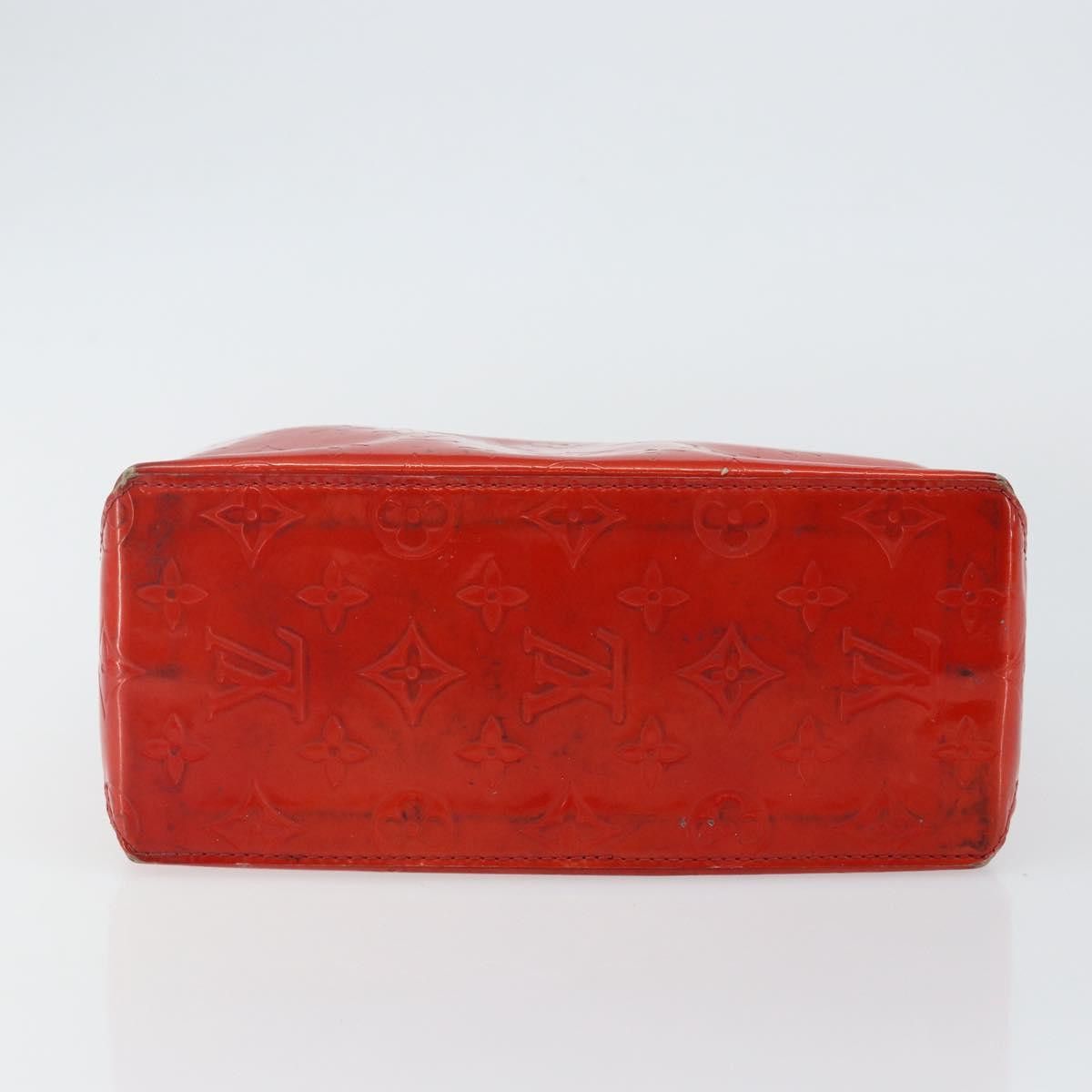 Louis Vuitton LOUIS VUITTON Monogram Vernis Reade PM Hand Bag Red Rouge Size ONE SIZE - 9 Thumbnail
