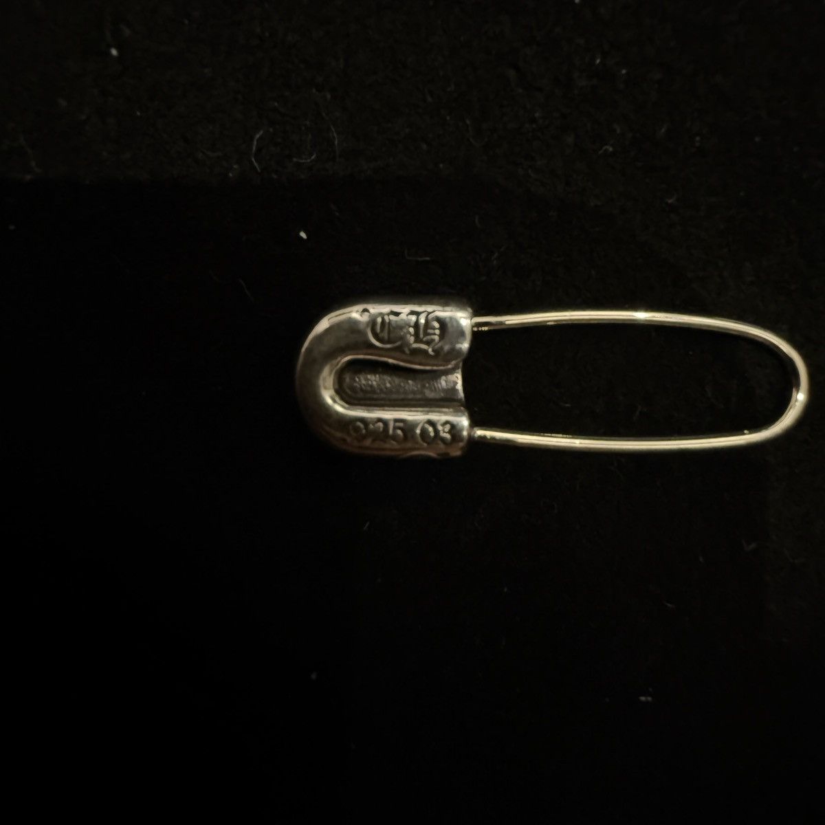 Chrome Hearts Chrome Hearts Safety Pin Sliver Earring Size ONE SIZE - 4 Thumbnail