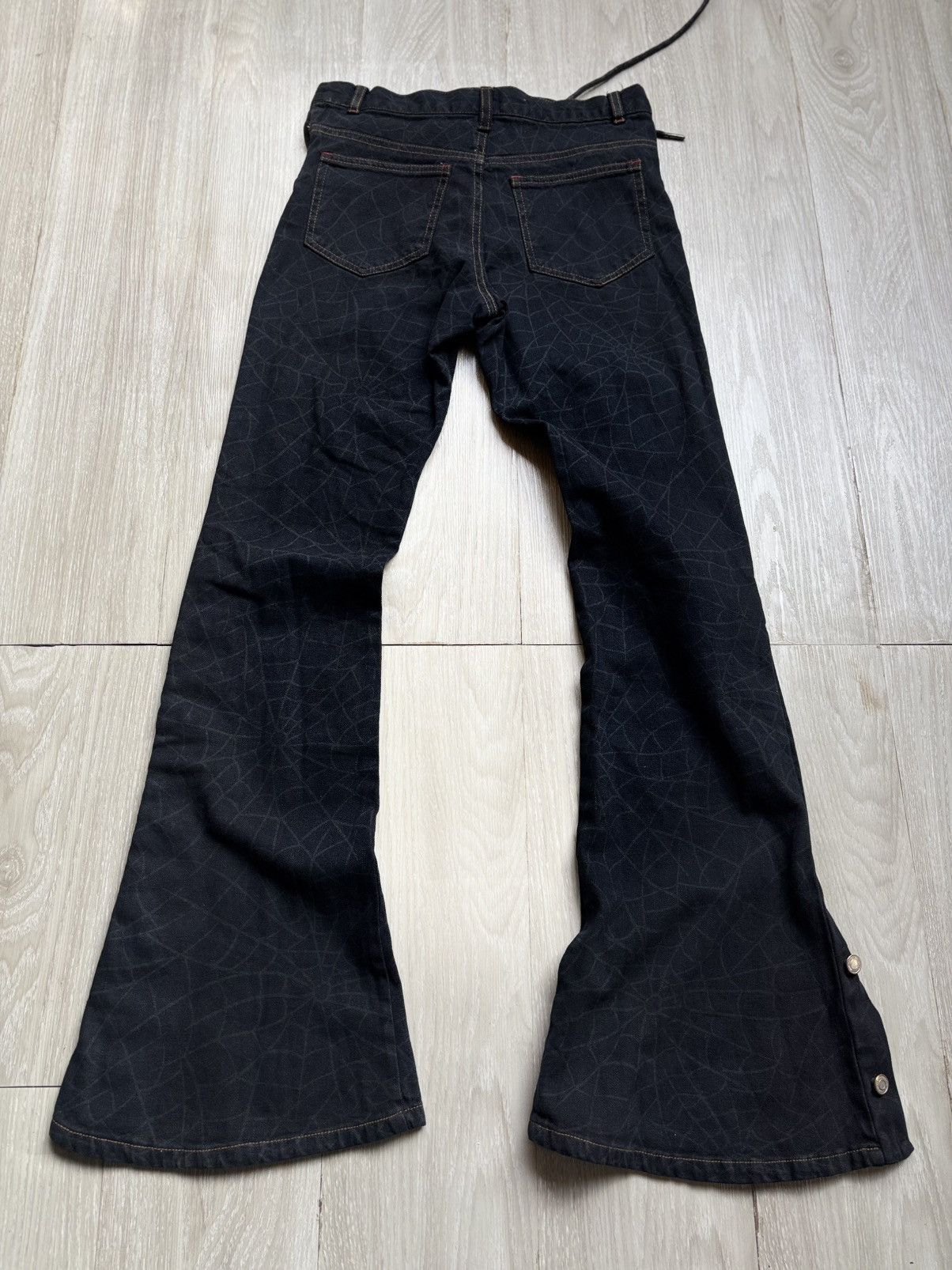 Japanese Brand Vg lace-up flare jeans Size US 26 / EU 42 - 3 Thumbnail